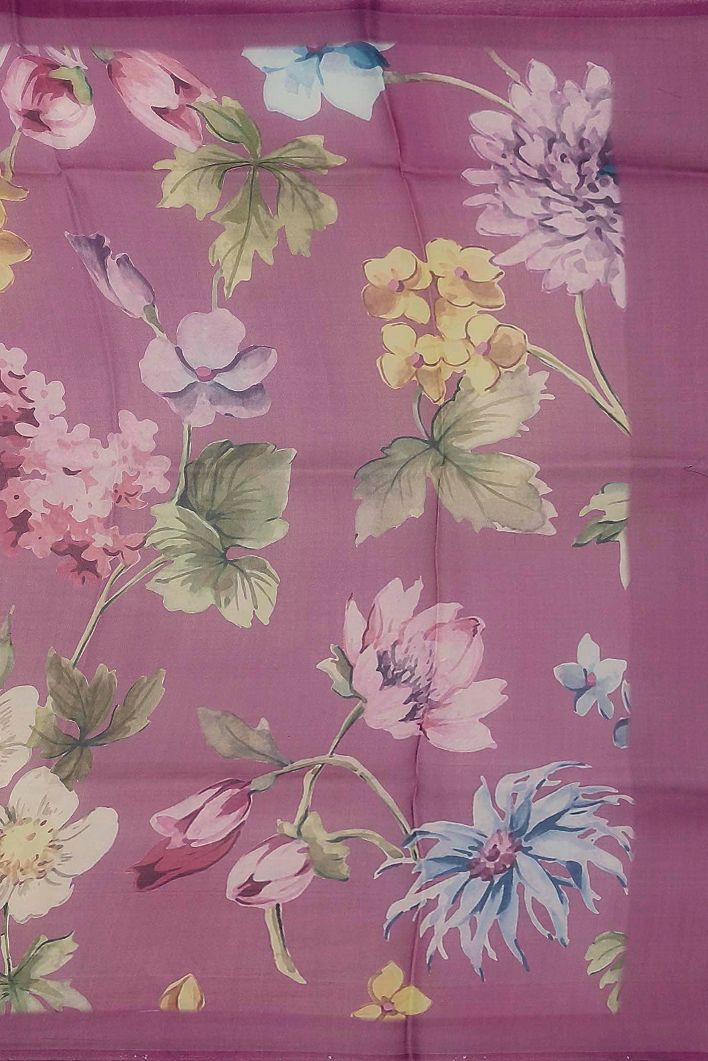 Pink Organza Silk Saree