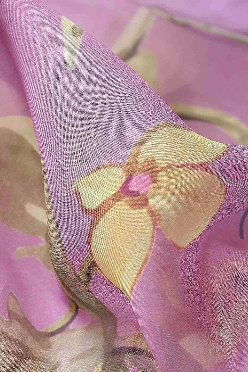 Lavender Organza Silk Saree