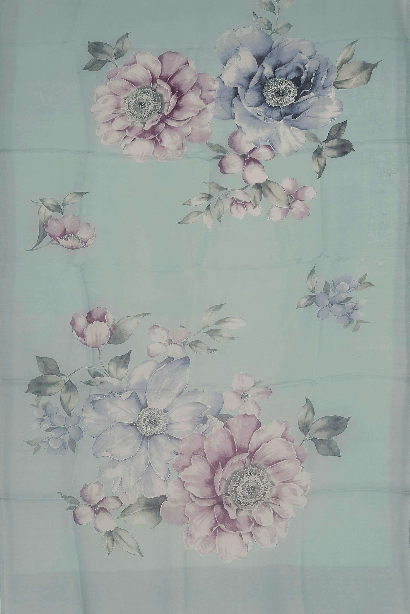 Light Blue Organza Silk Saree