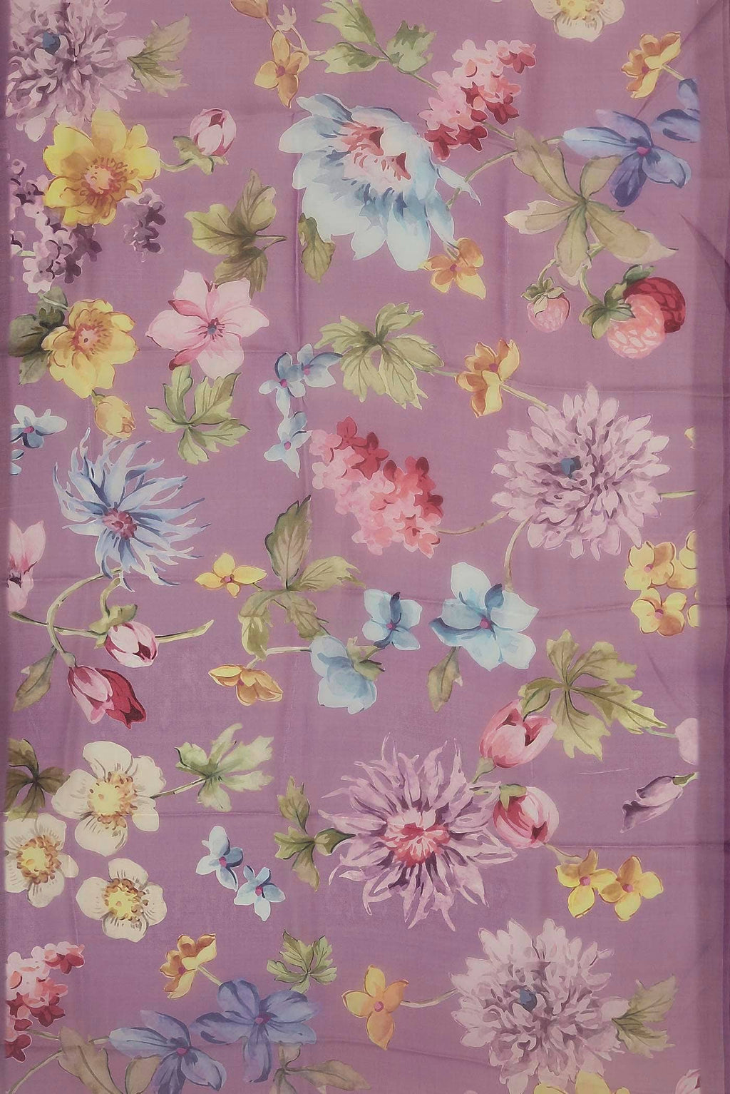 Lavender Organza Silk Saree