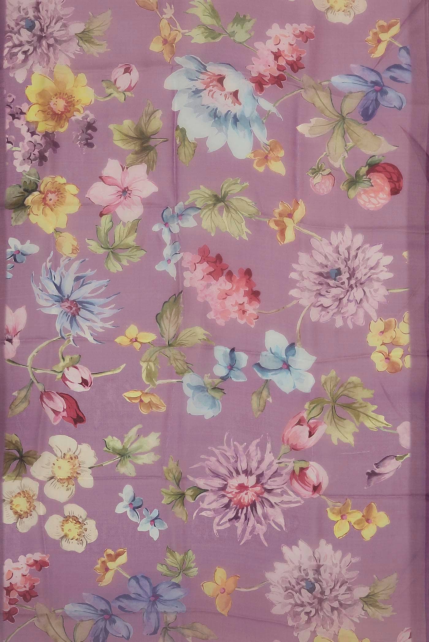 Lavender Organza Silk Saree