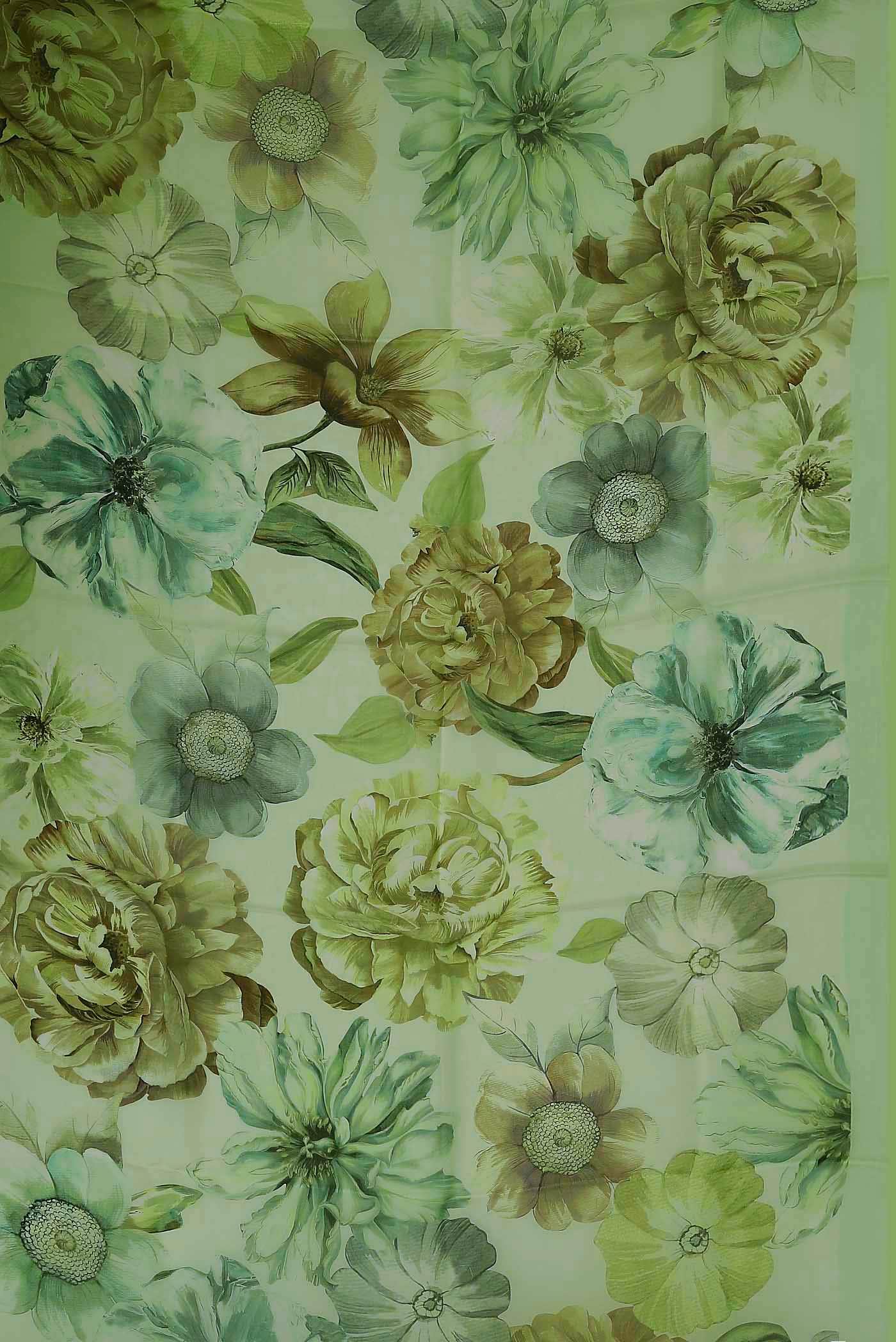 Green Organza Silk Saree