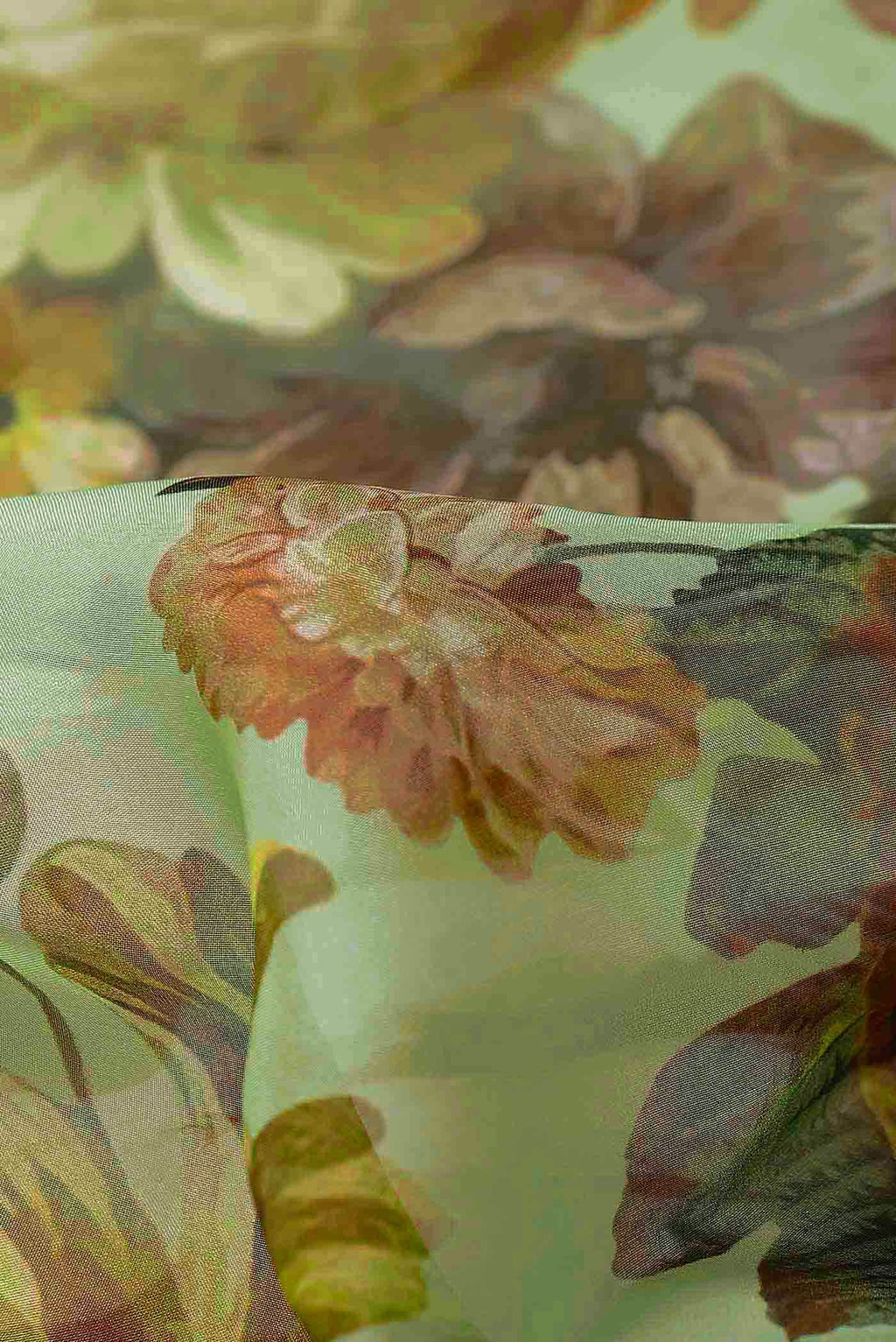 Green Organza Silk Saree