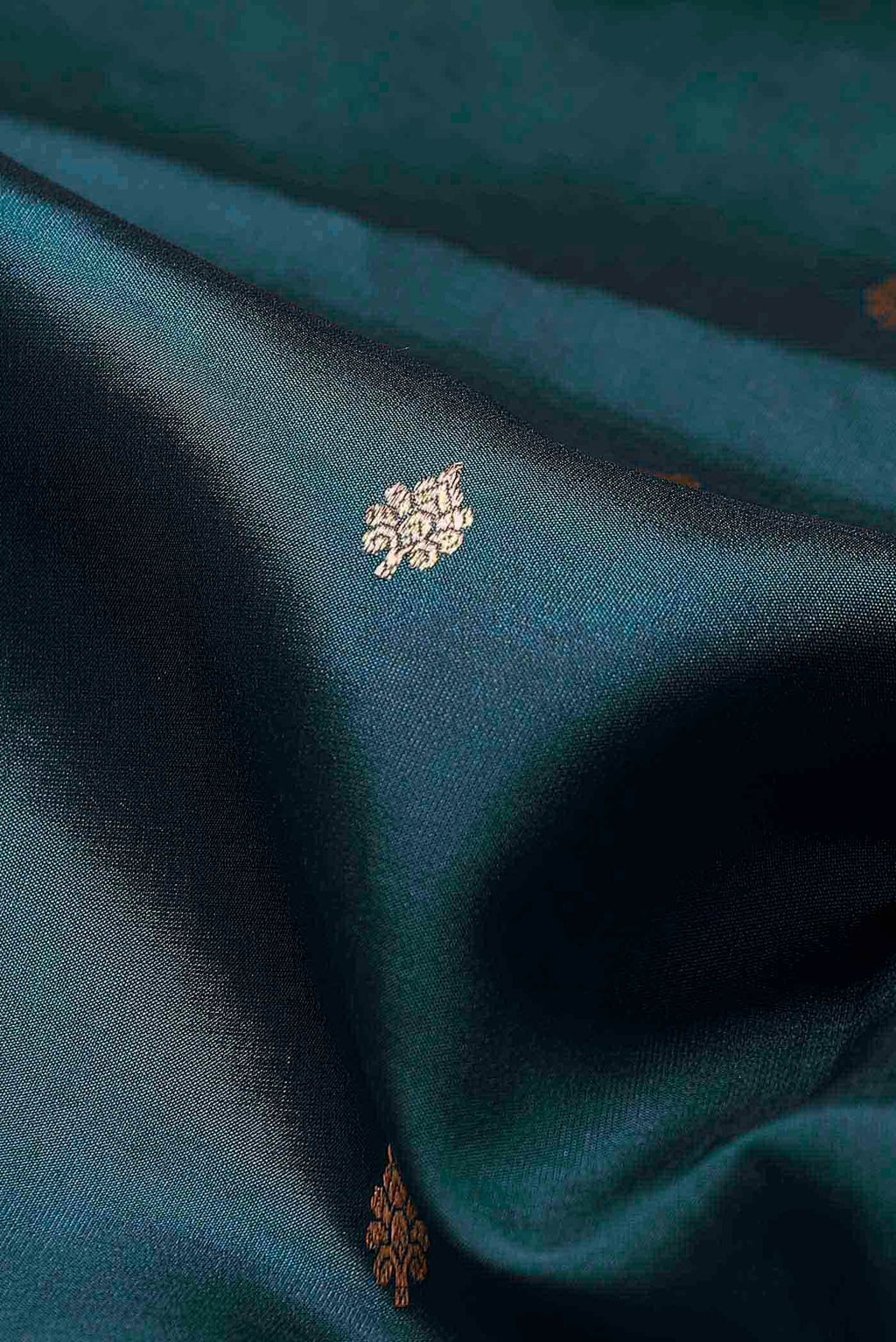 Blue Banarasi Katan Silk Saree