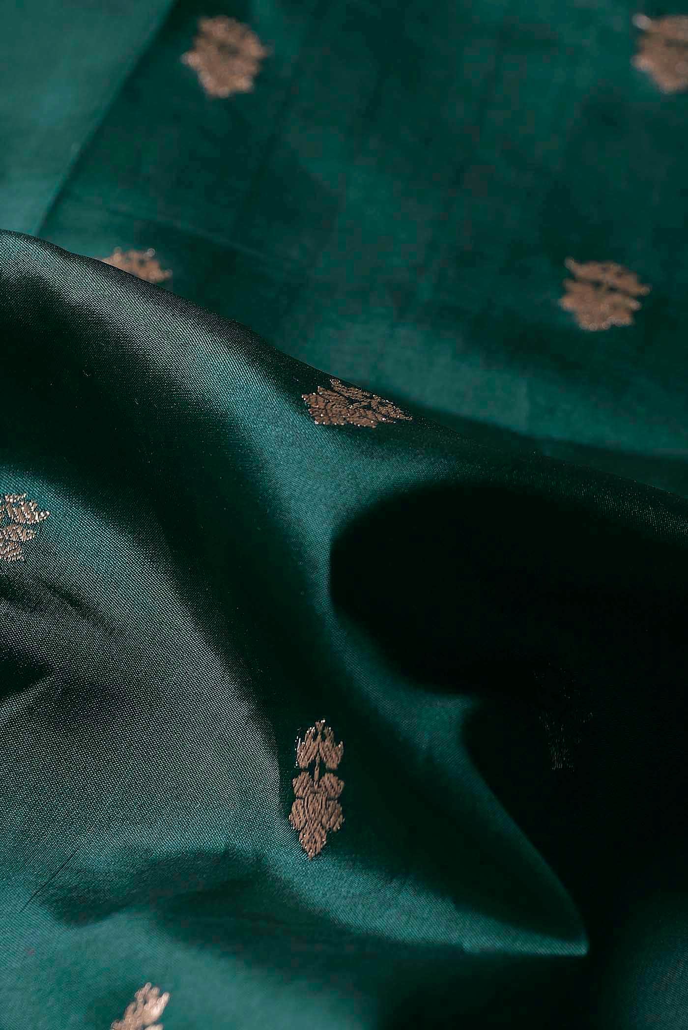 Green Banarasi Katan Silk Saree