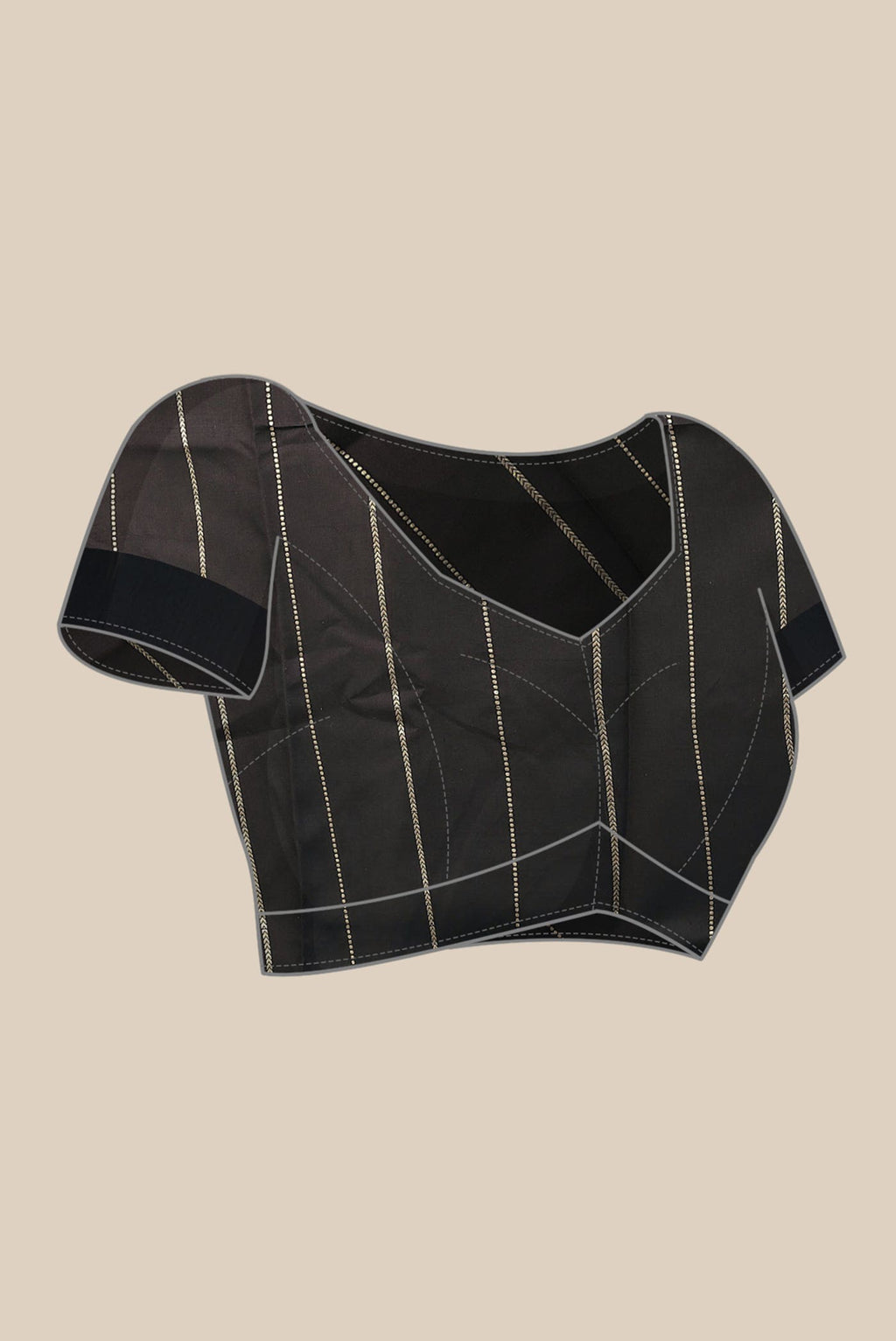 Black Banarasi Katan Silk Saree