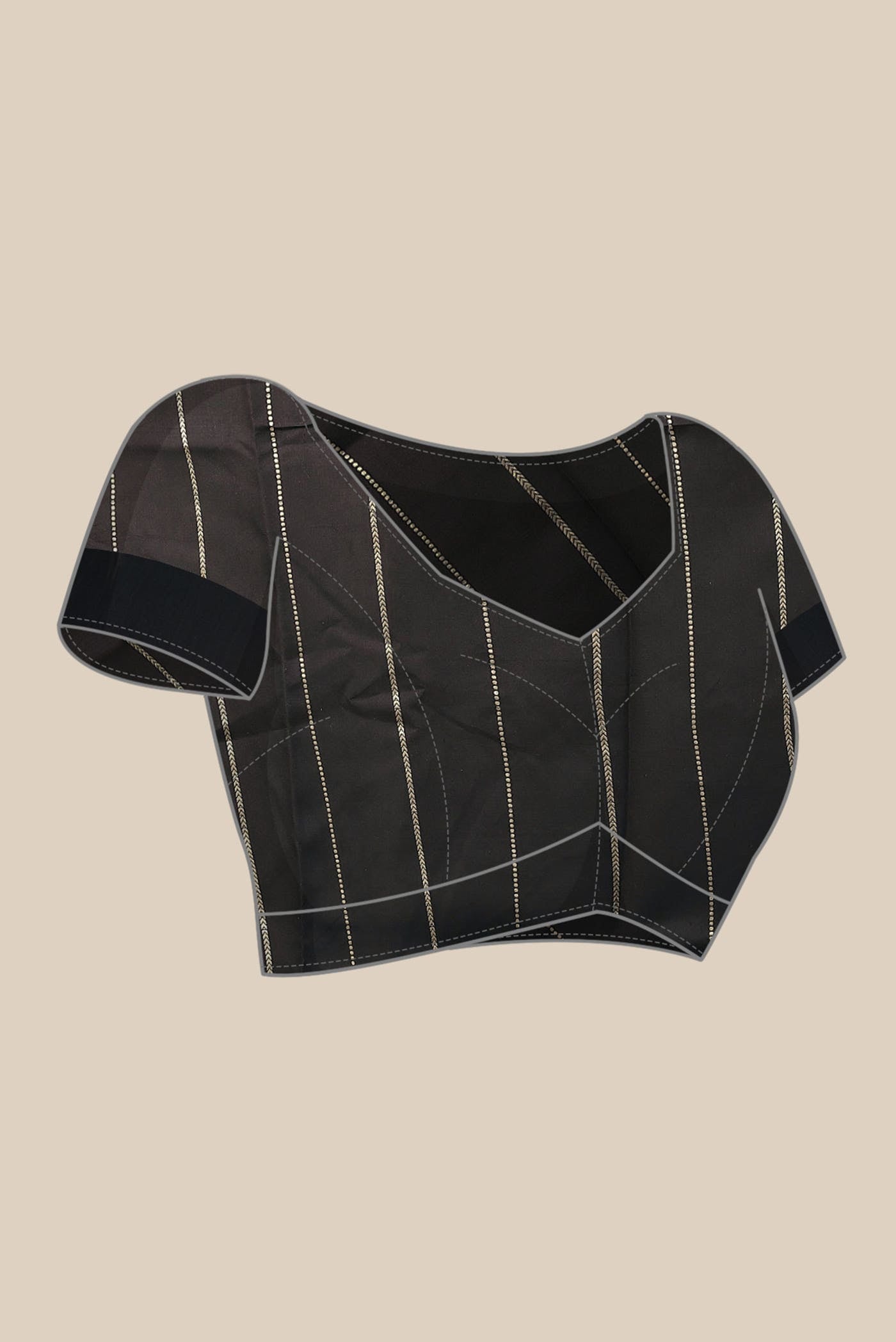 Black Banarasi Katan Silk Saree