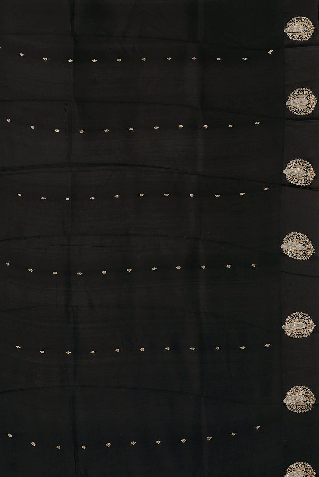 Black Banarasi Katan Silk Saree