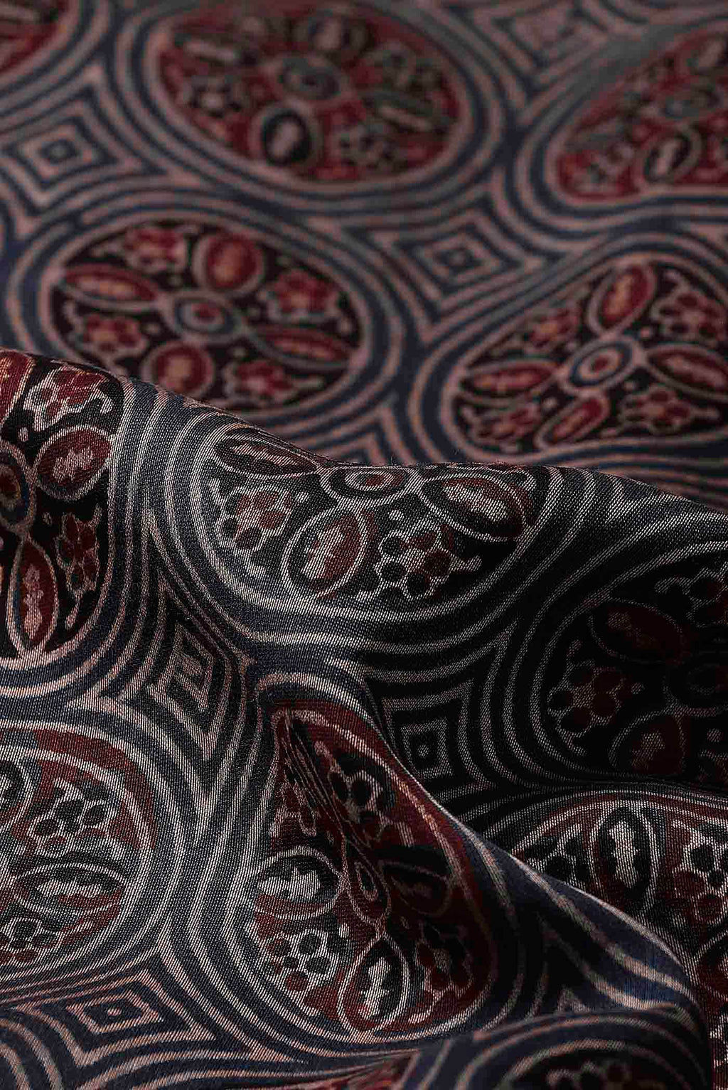 Black Maheshwari Silk Cotton Saree