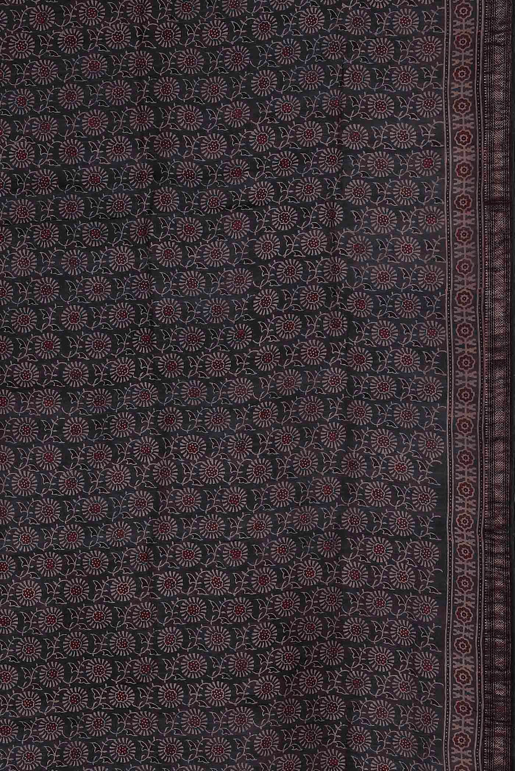 Grey Maheshwari Silk Cotton Saree