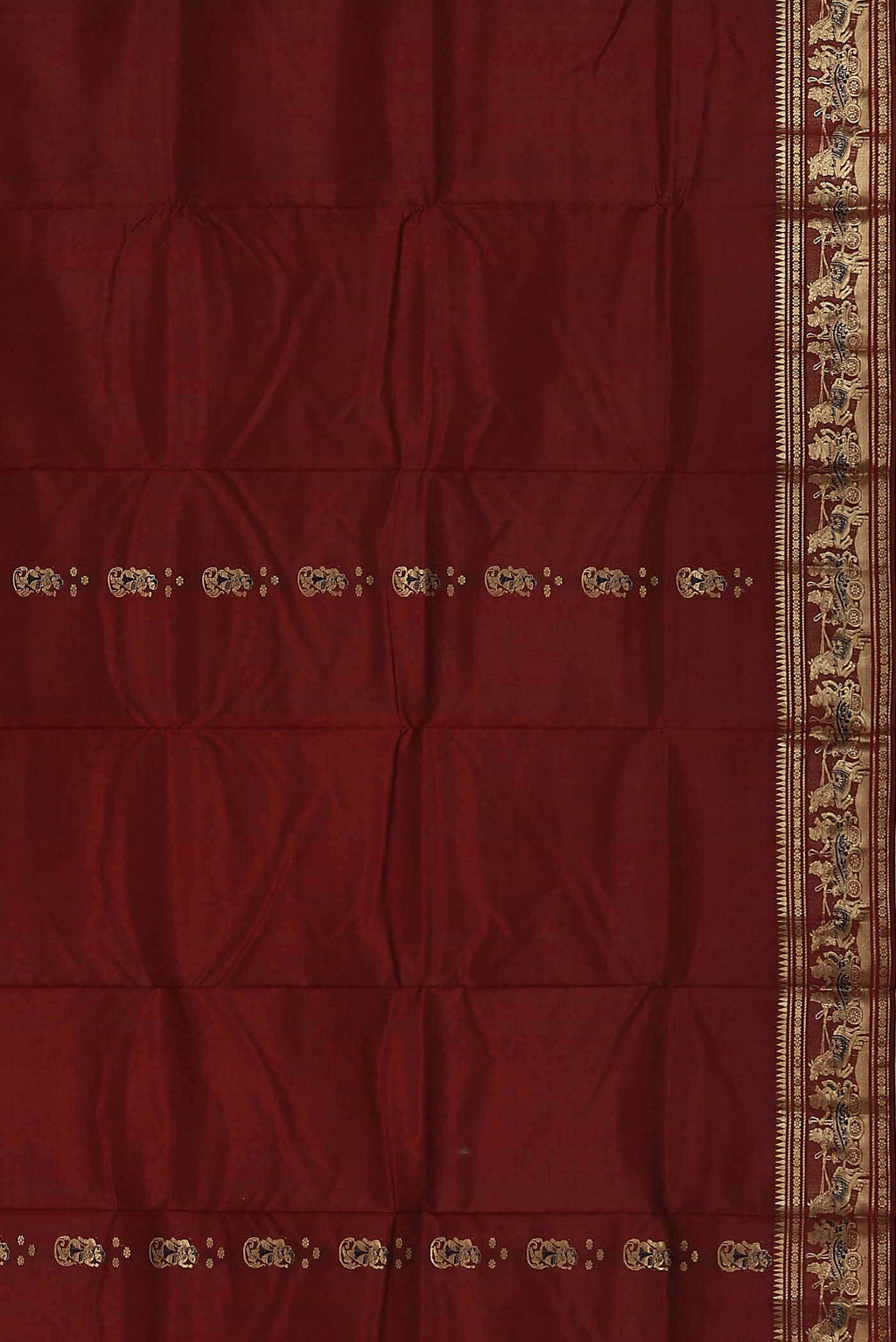 Maroon Baluchari Silk Saree