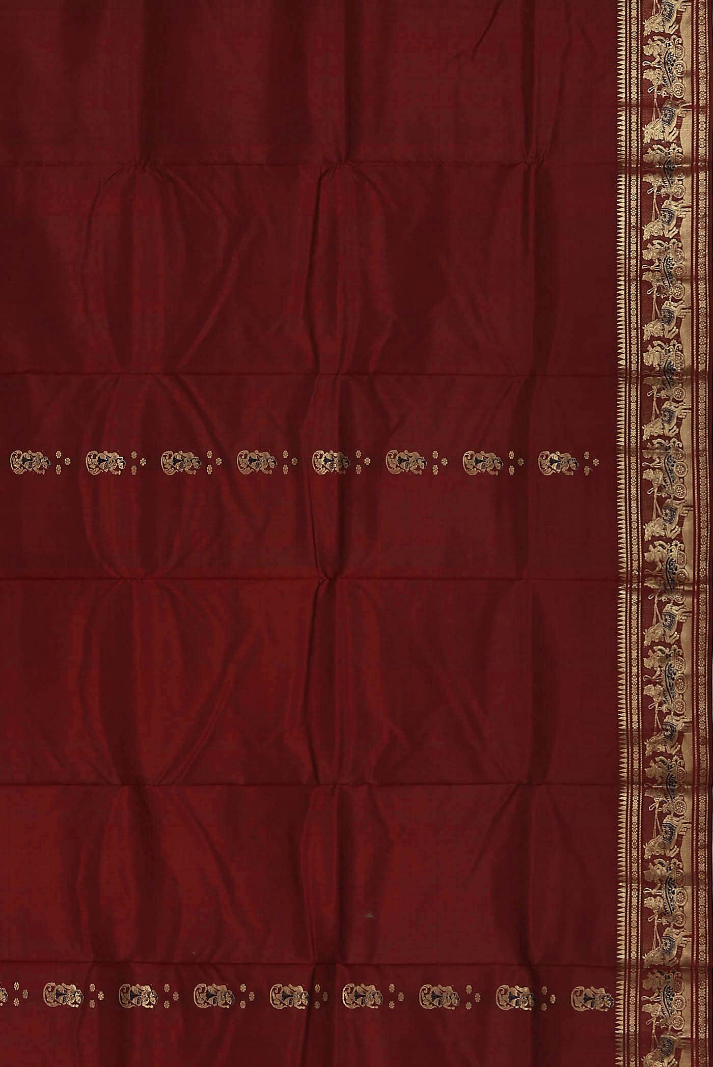 Maroon Baluchari Silk Saree