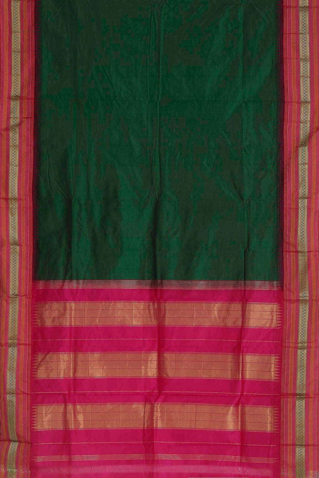 Green Bangalore Silk Saree