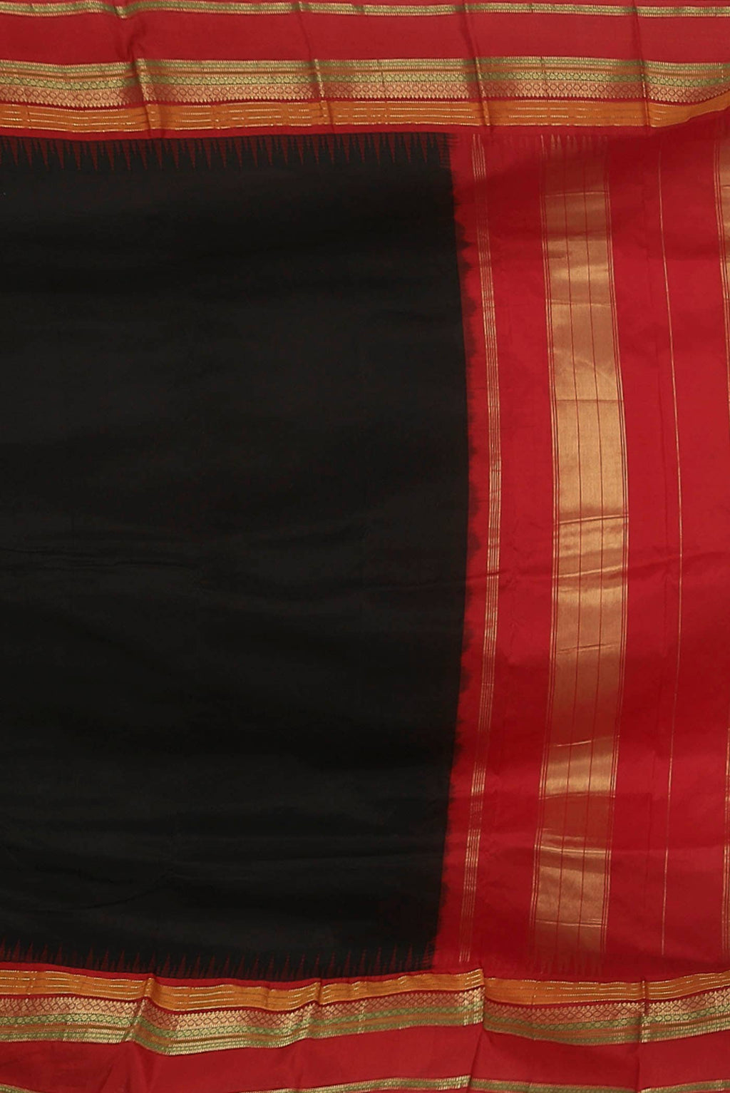 Black Bangalore Silk Saree