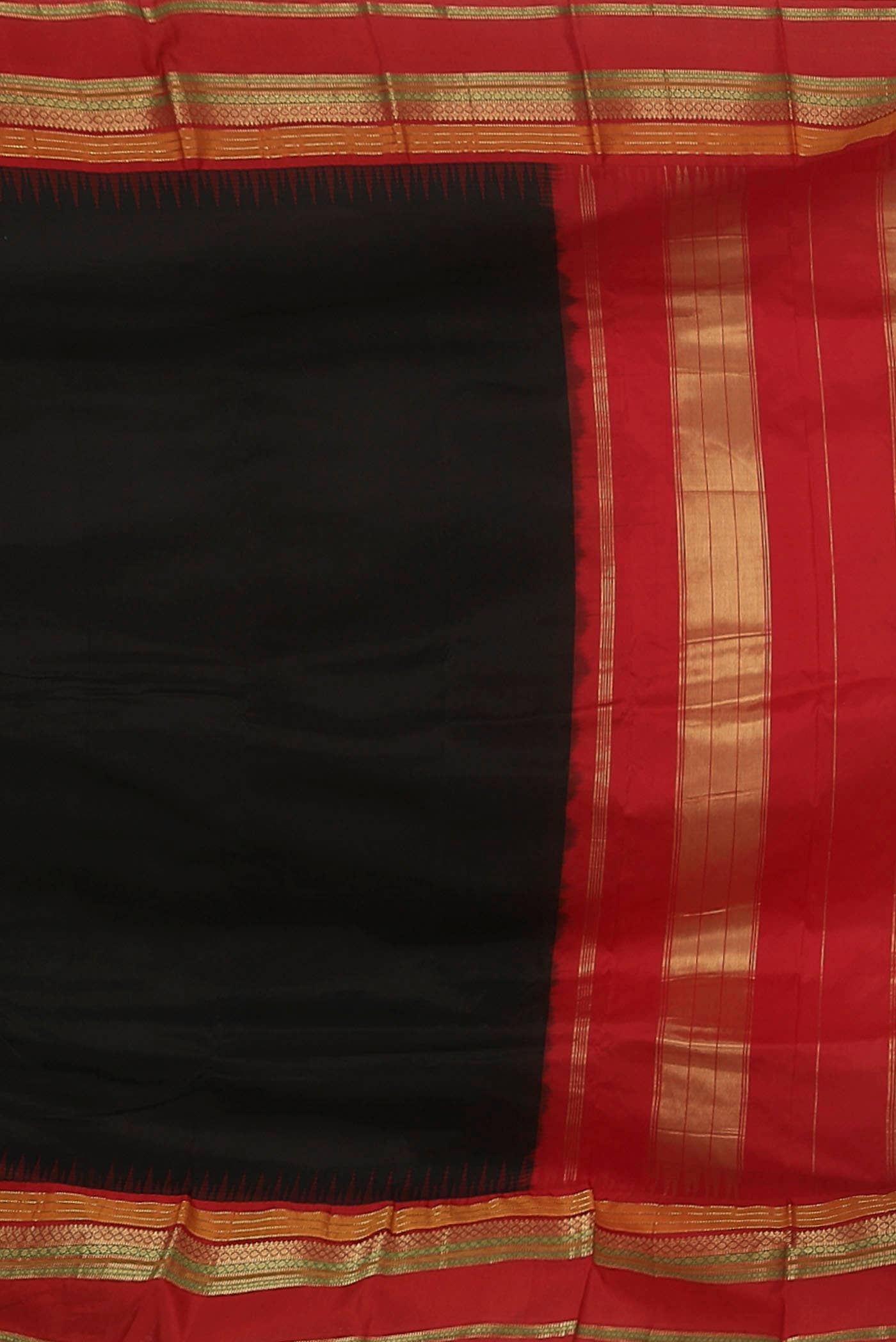 Black Bangalore Silk Saree