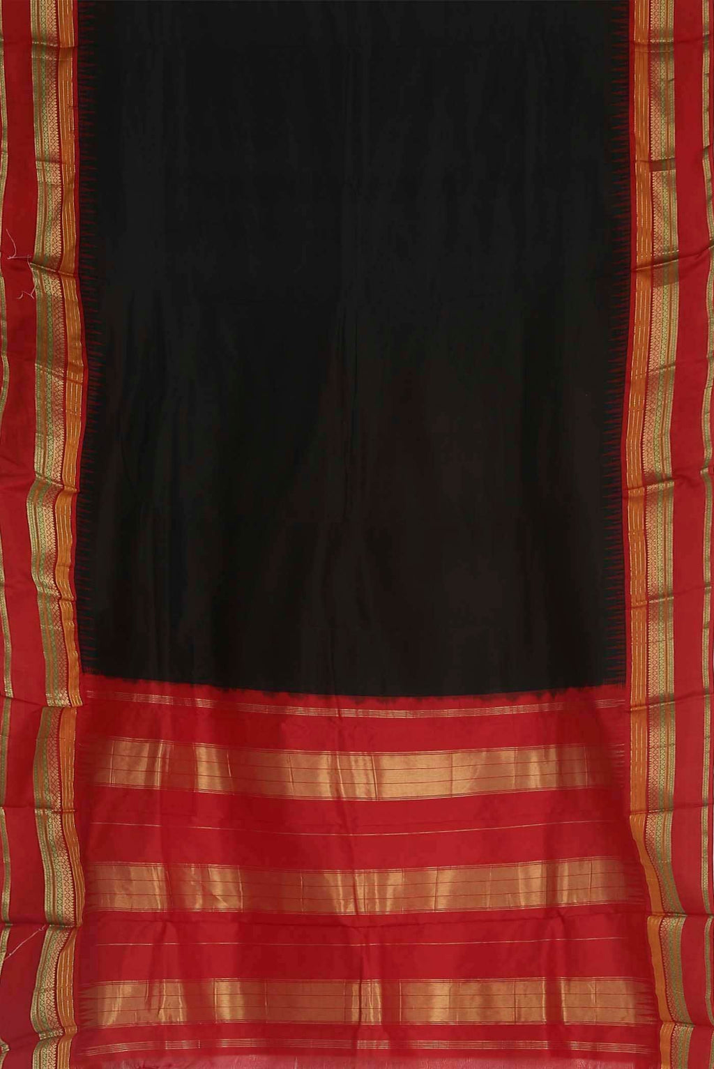Black Bangalore Silk Saree