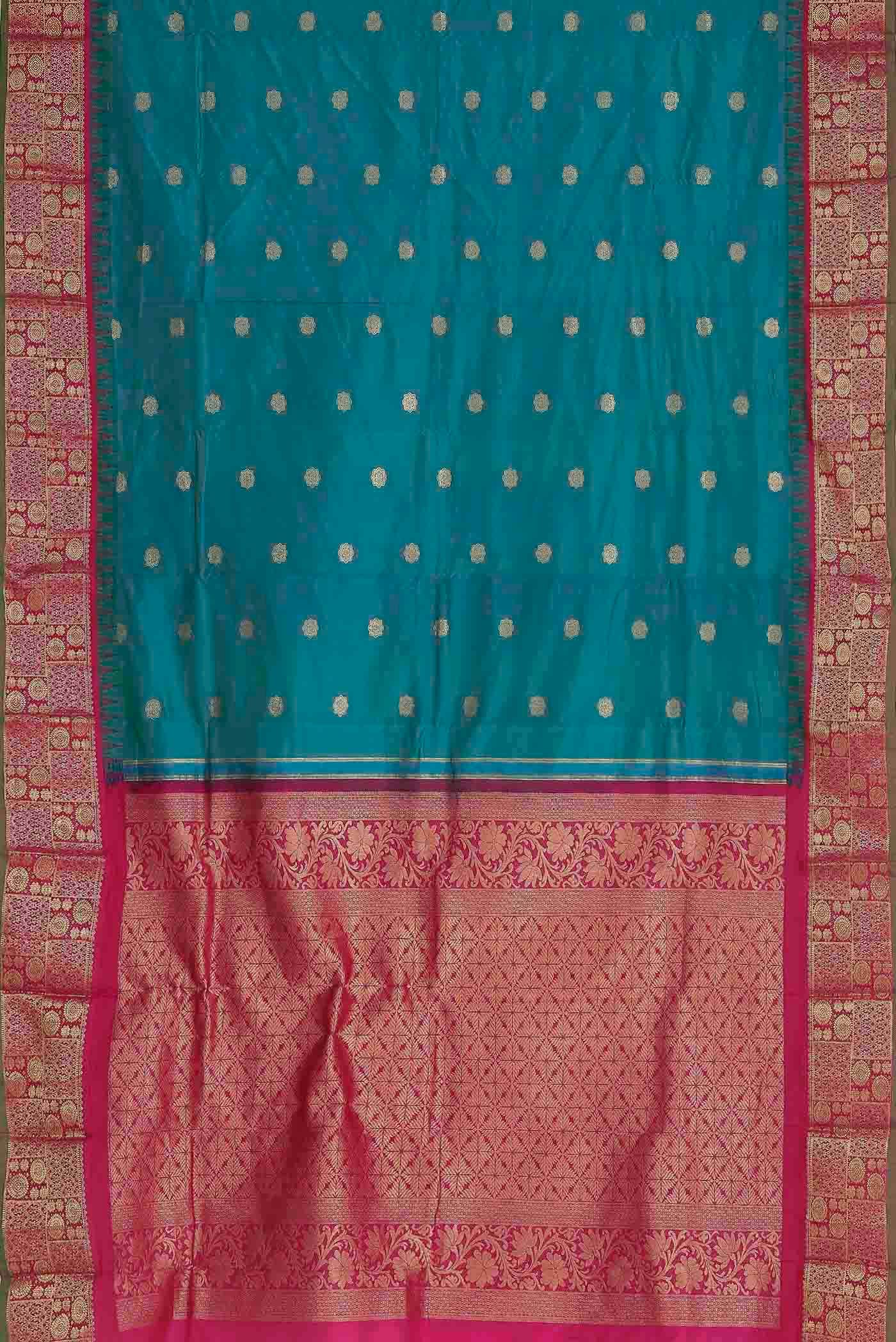 Blue Bangalore Silk Saree