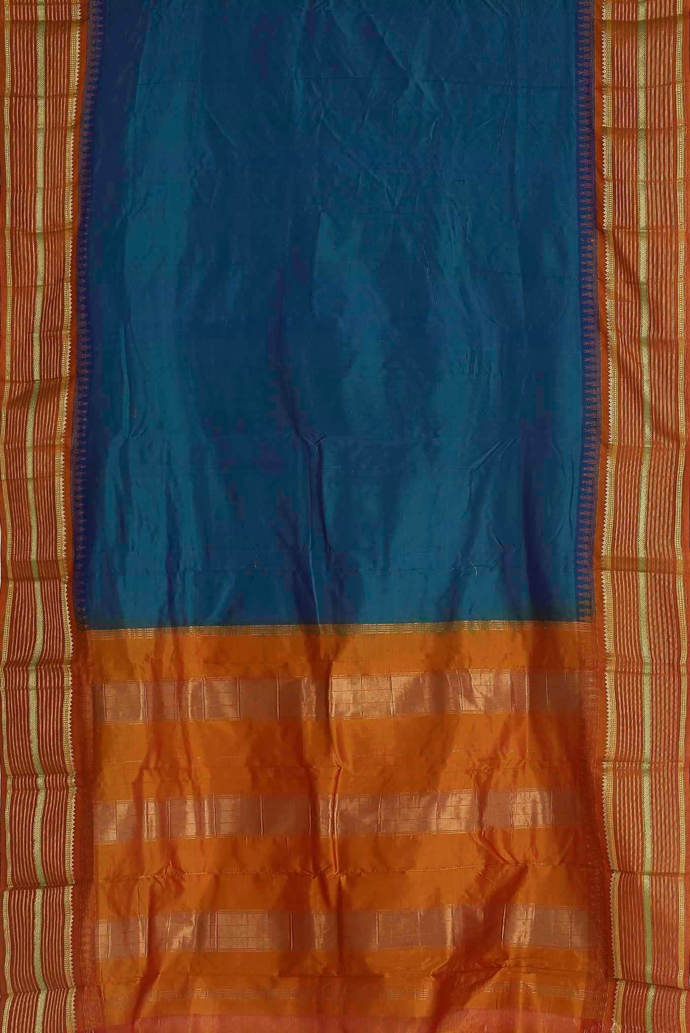Blue Bangalore Silk Saree