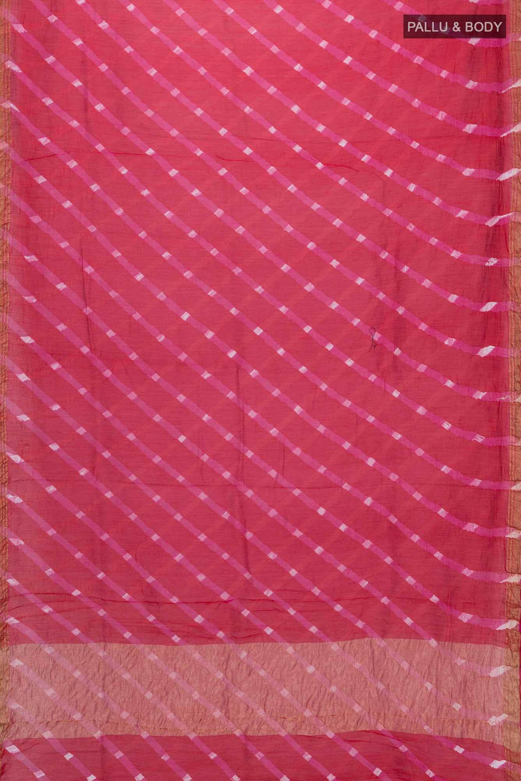Deep Red Chanderi Silk Cotton Saree