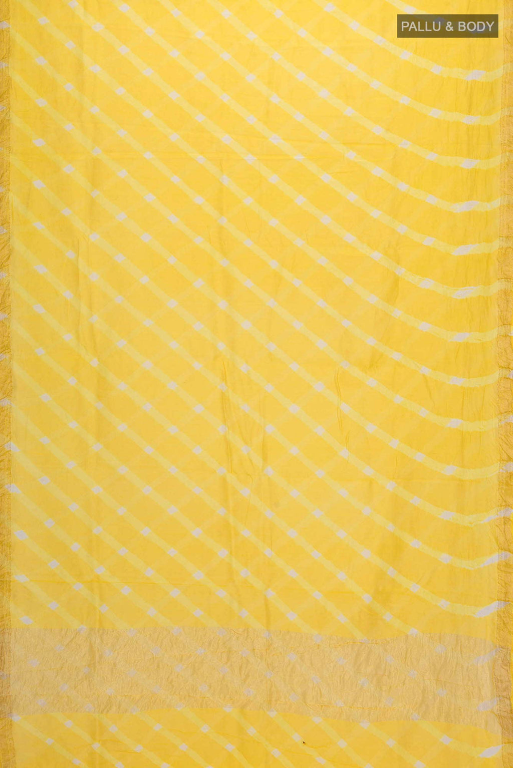 Lemon Yellow Chanderi Silk Cotton Saree