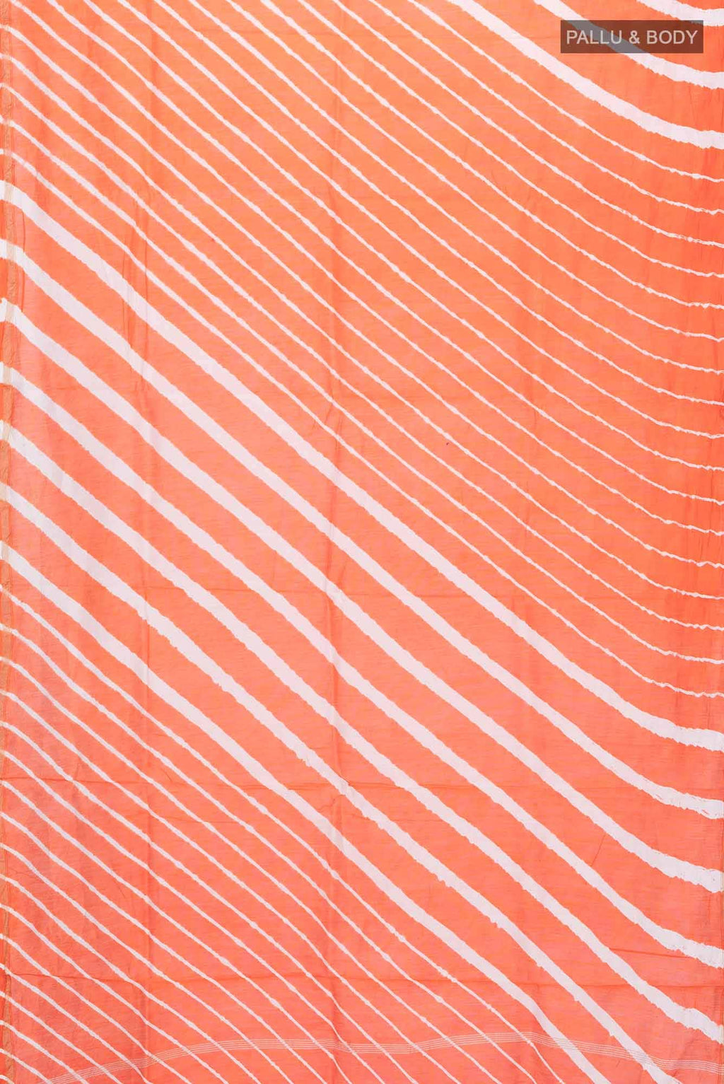Orange Chanderi Silk Cotton Saree