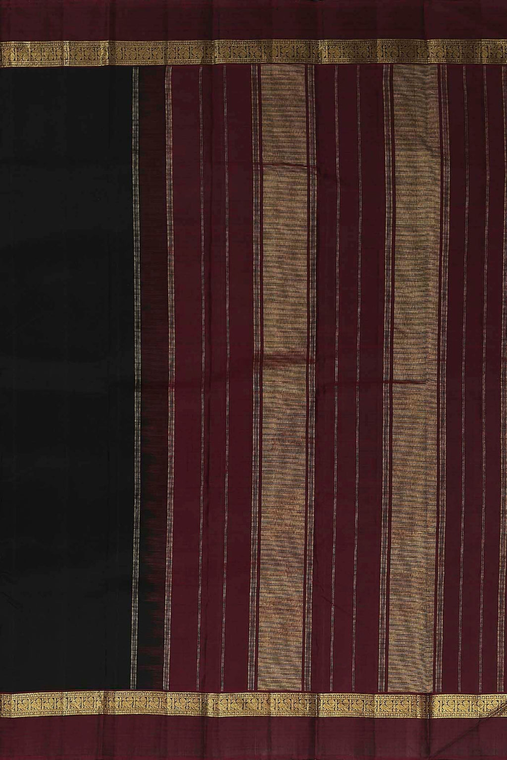 Black Kanchipuram Silk Saree