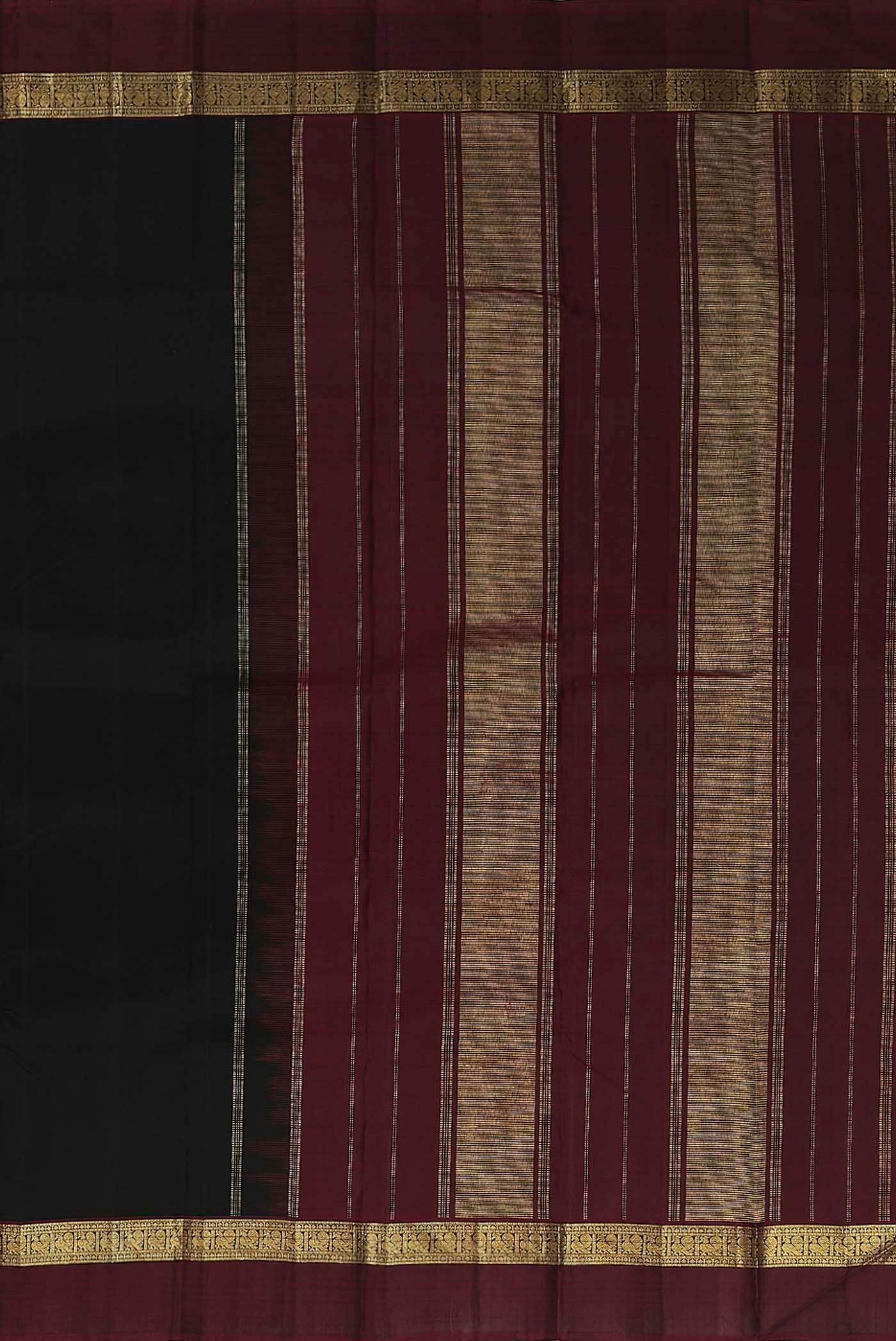Black Kanchipuram Silk Saree