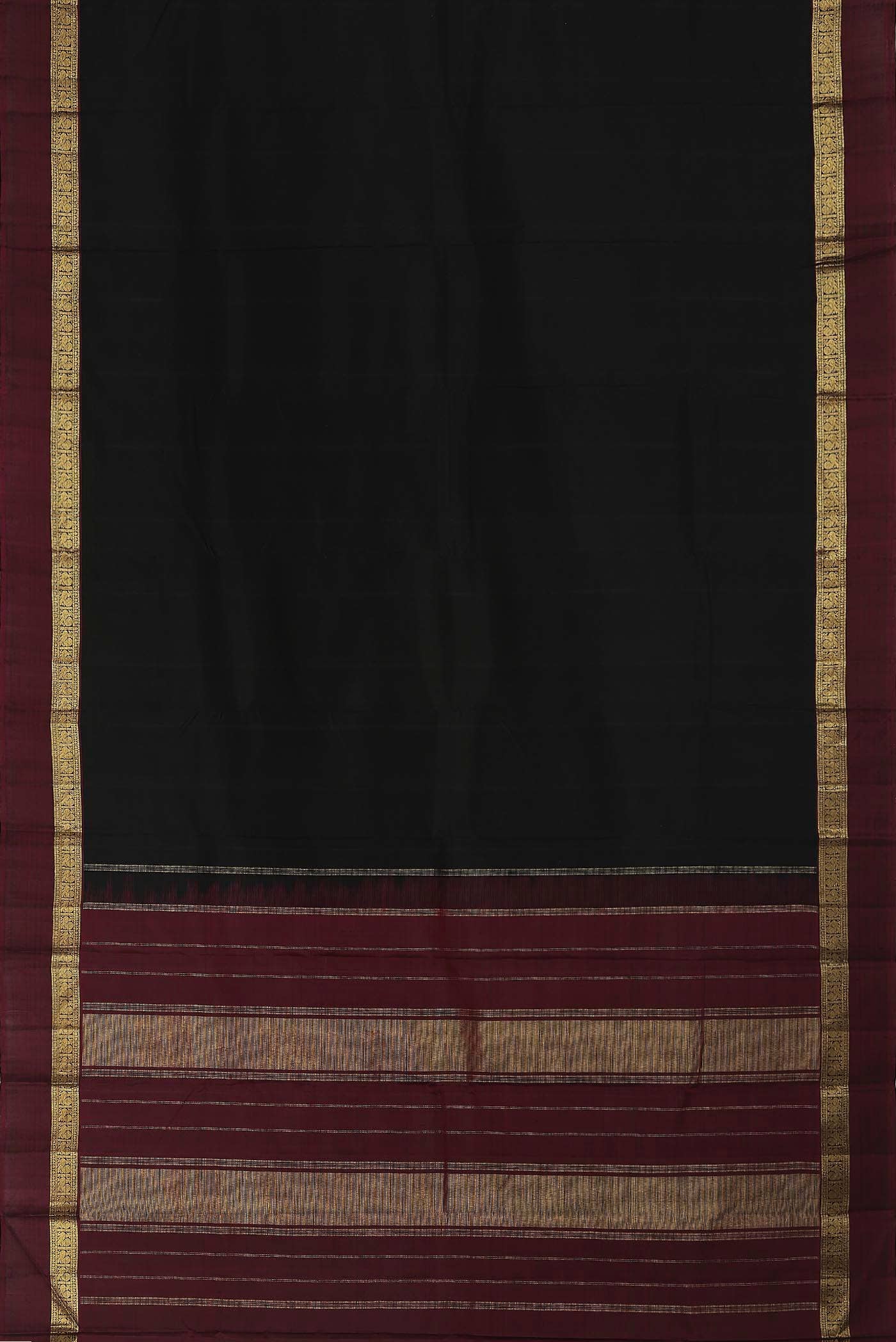 Black Kanchipuram Silk Saree