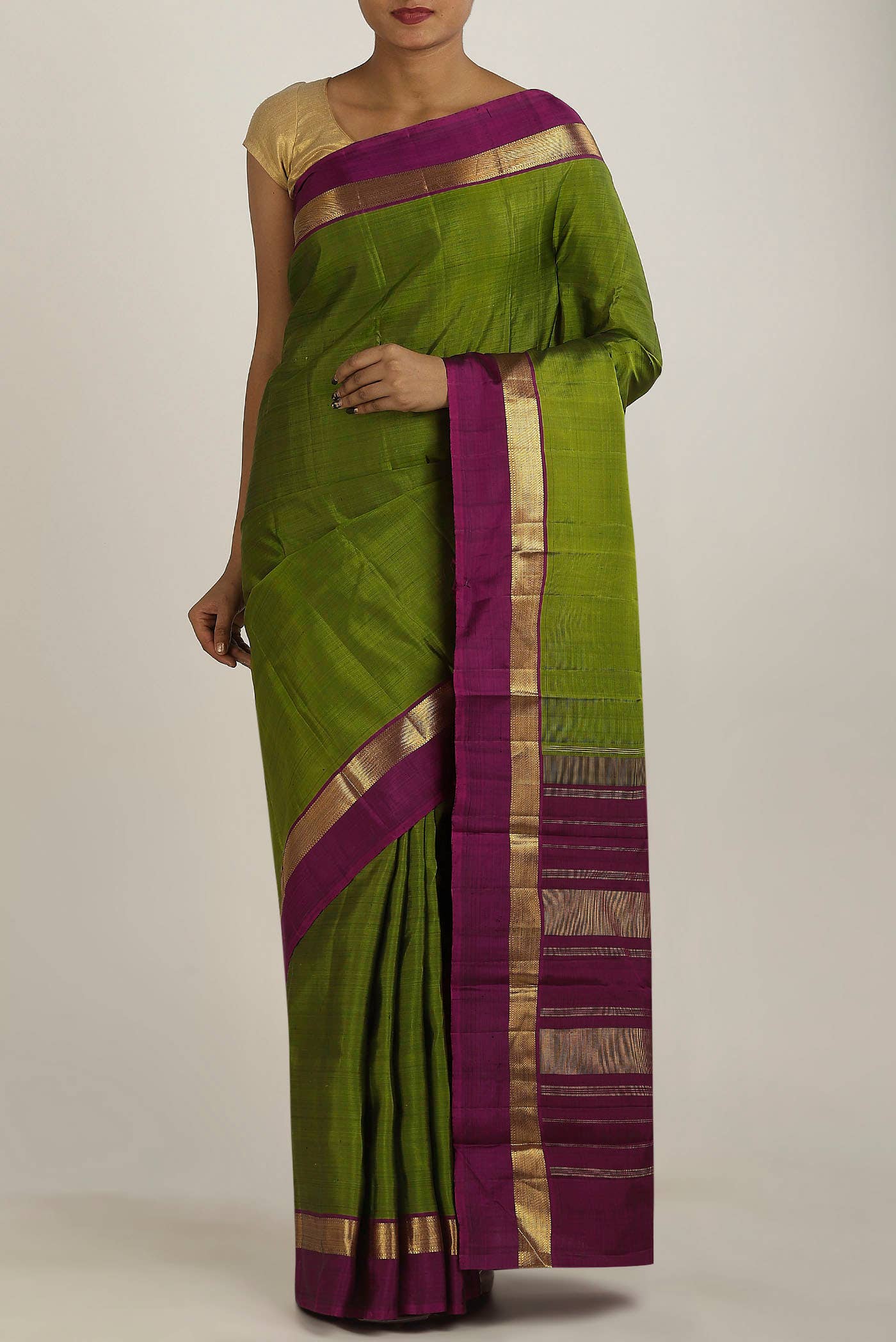 Green Kanchipuram Silk Saree