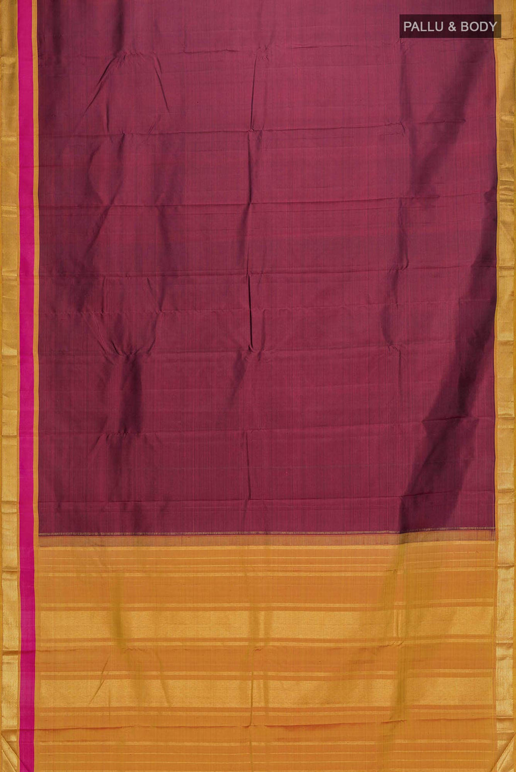 Maroon Kanchipuram Silk Saree