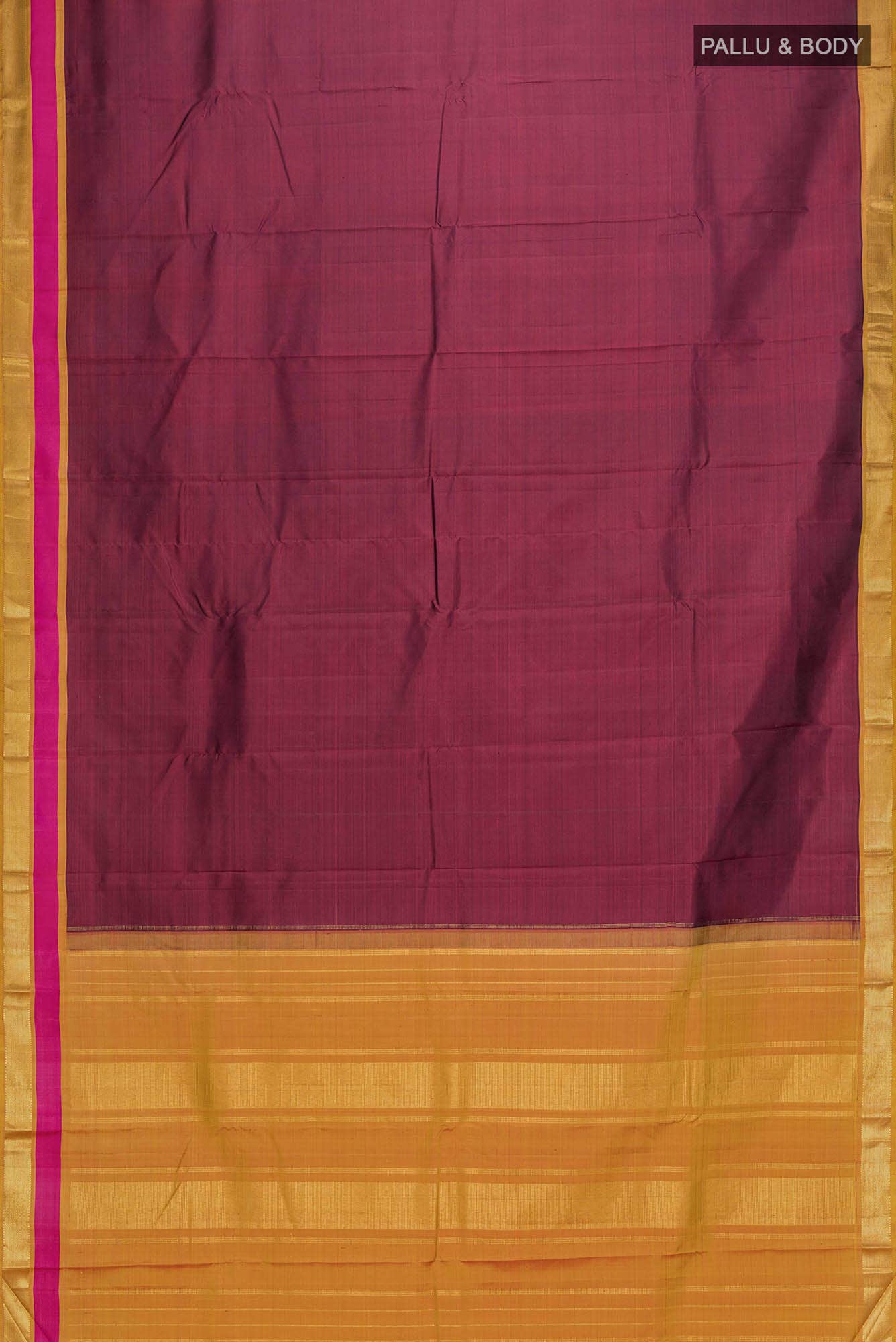 Maroon Kanchipuram Silk Saree