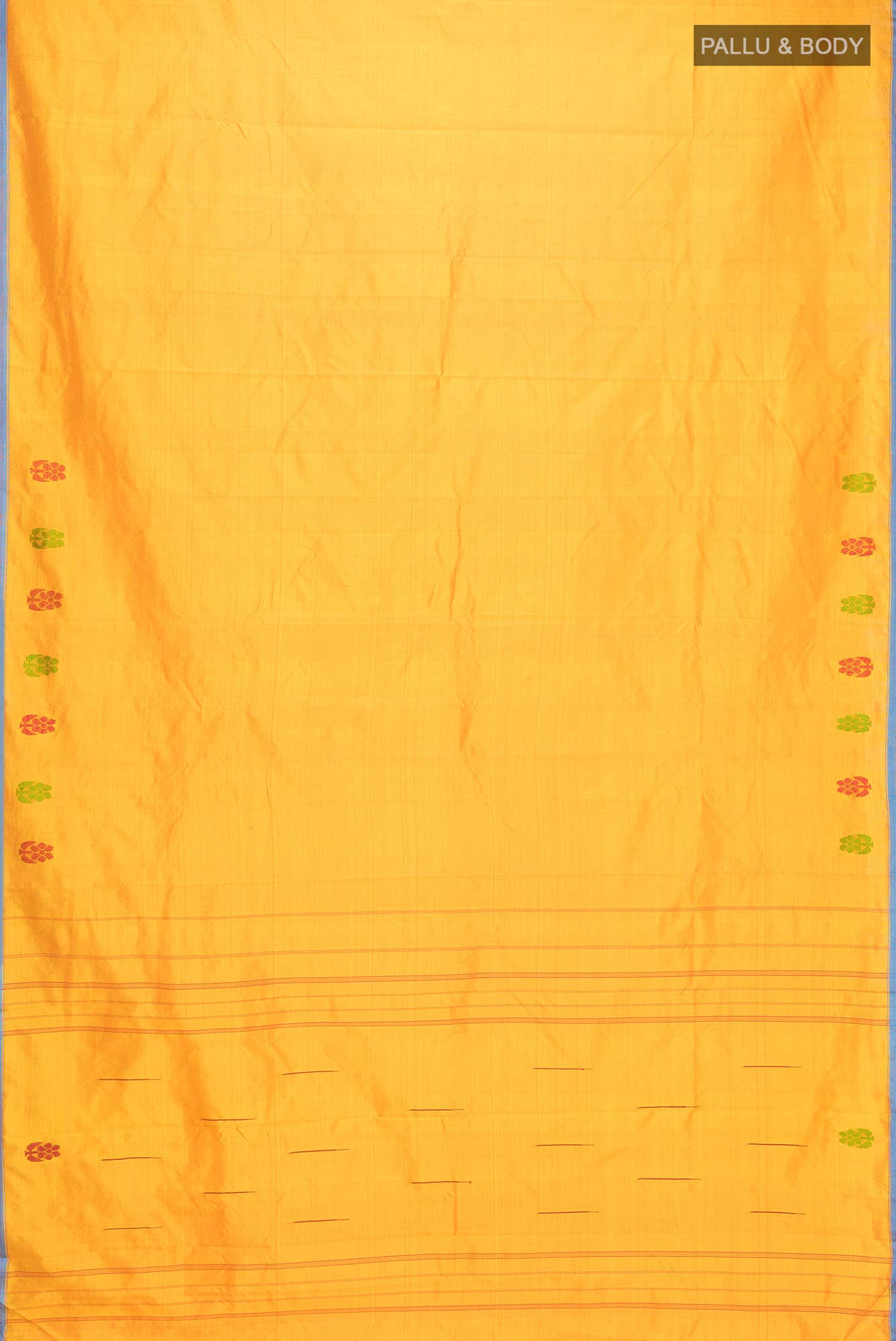 Yellow Kanchipuram Silk Saree