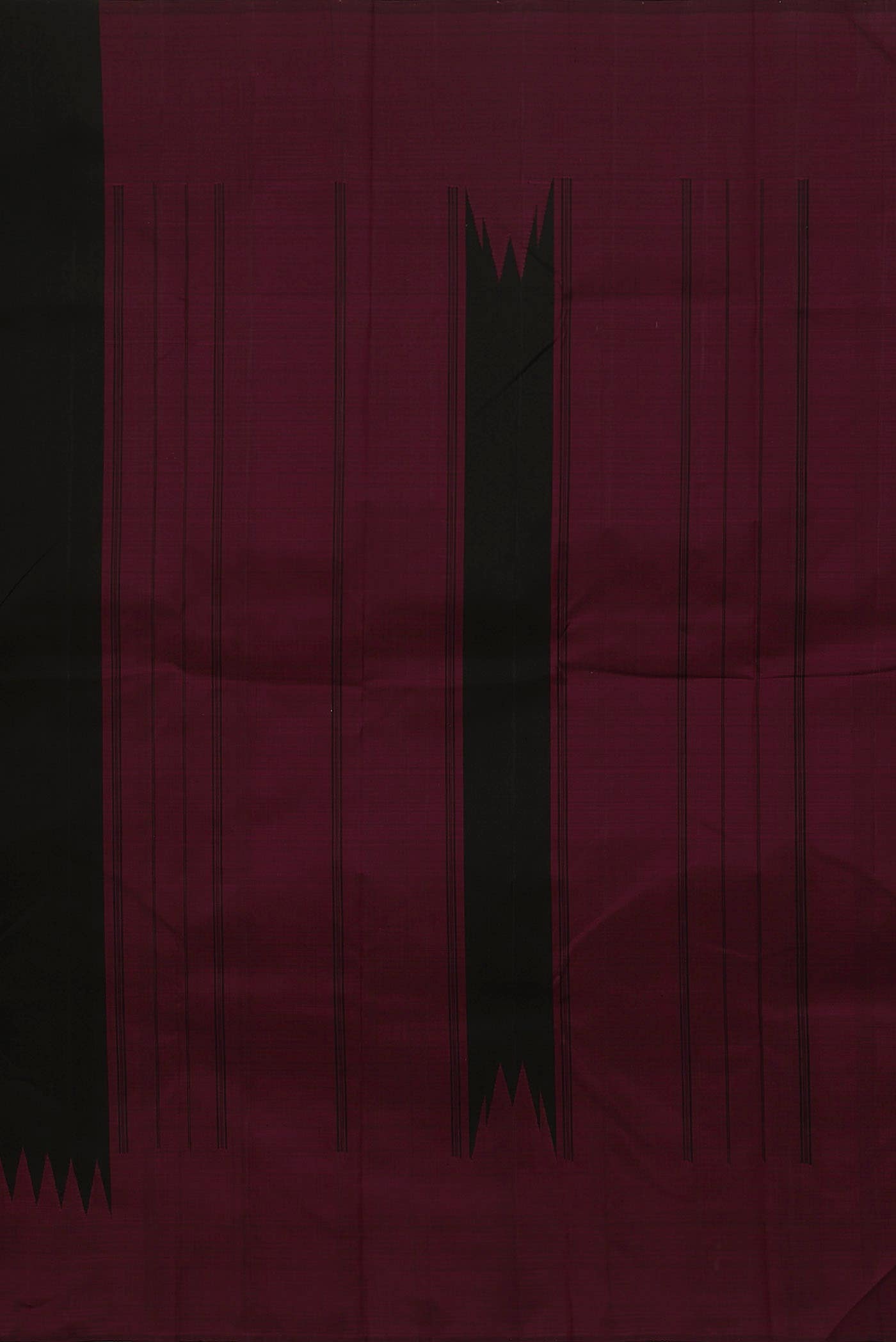 Black Kanchipuram Silk Saree