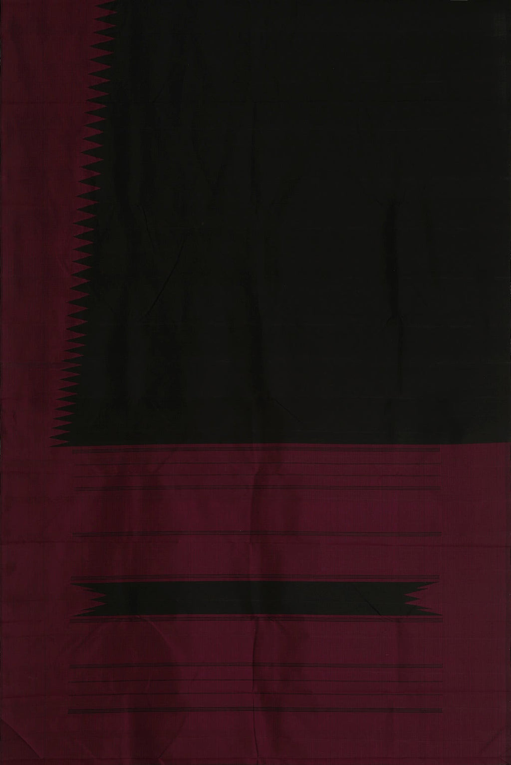 Black Kanchipuram Silk Saree