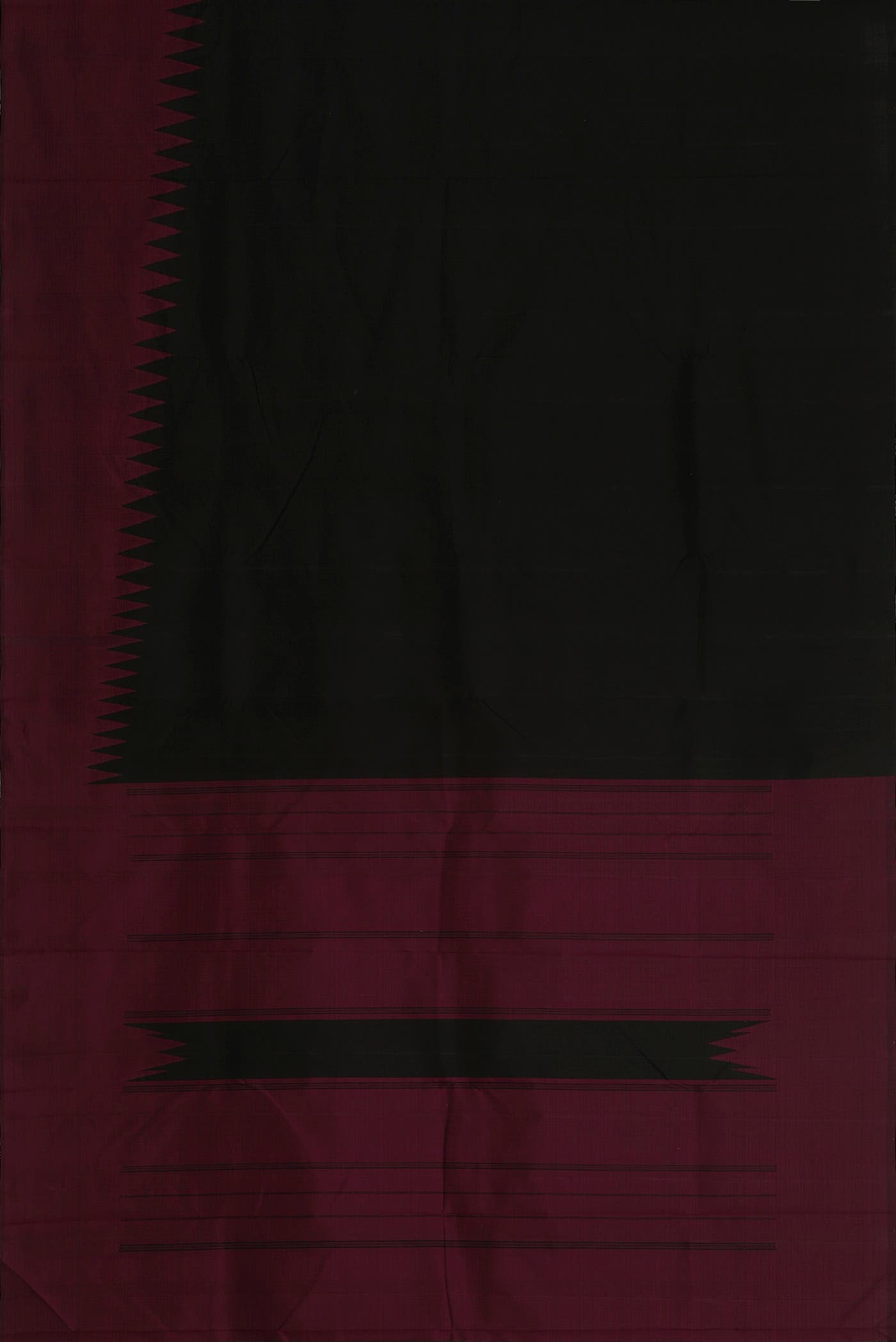 Black Kanchipuram Silk Saree