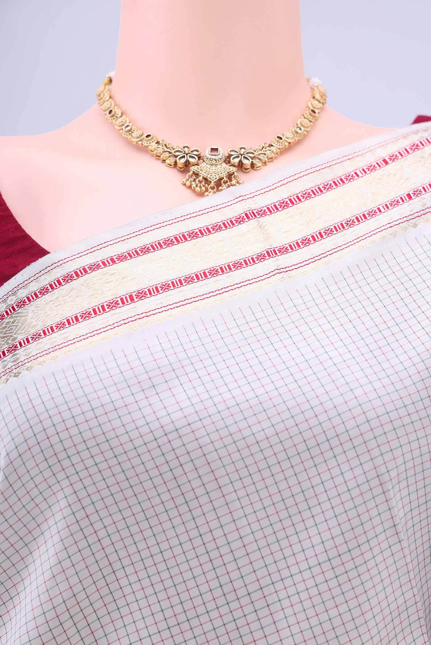 Pure Silk Pure Zari Grey Kanchipuram Saree