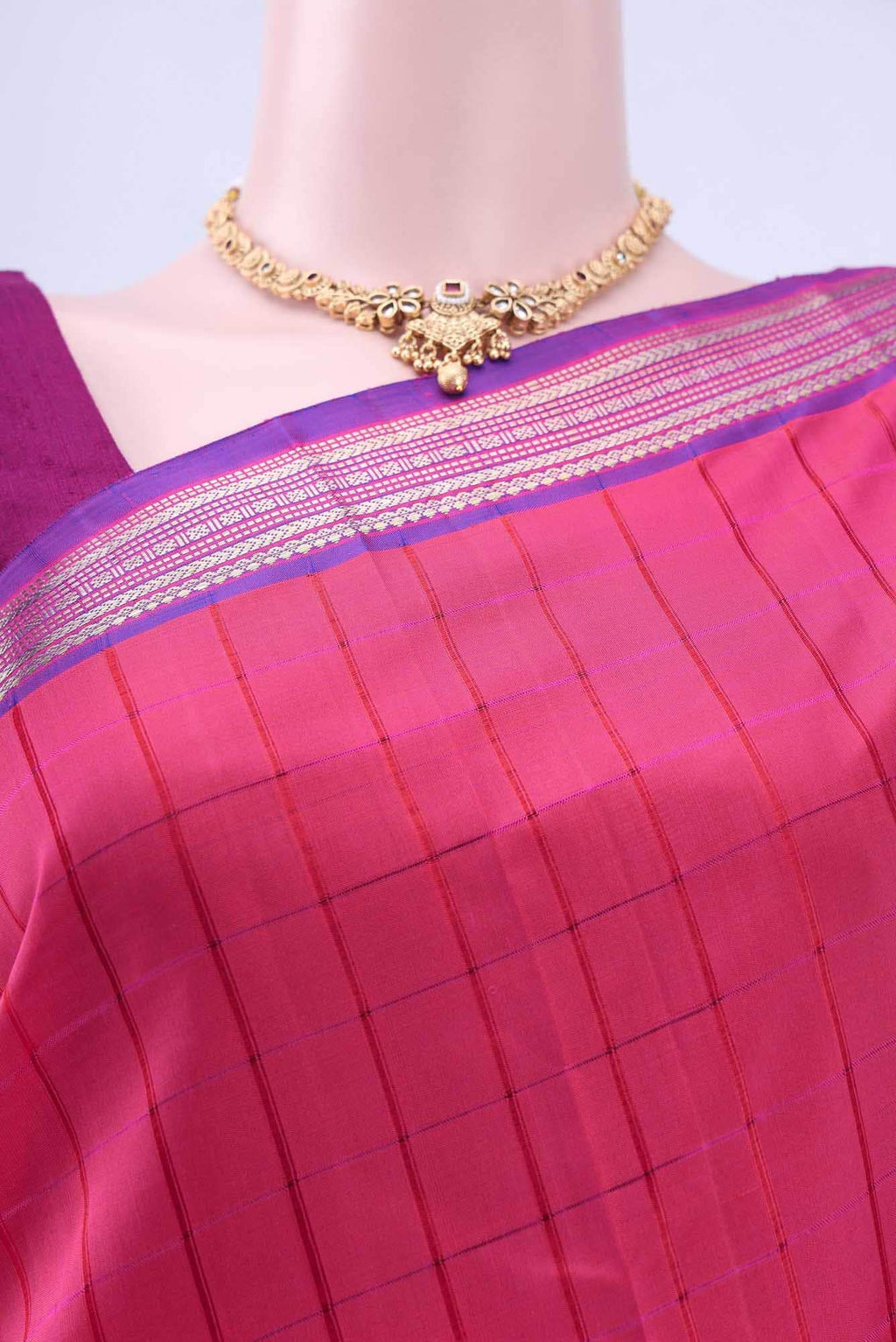 Pink Kanchipuram Saree