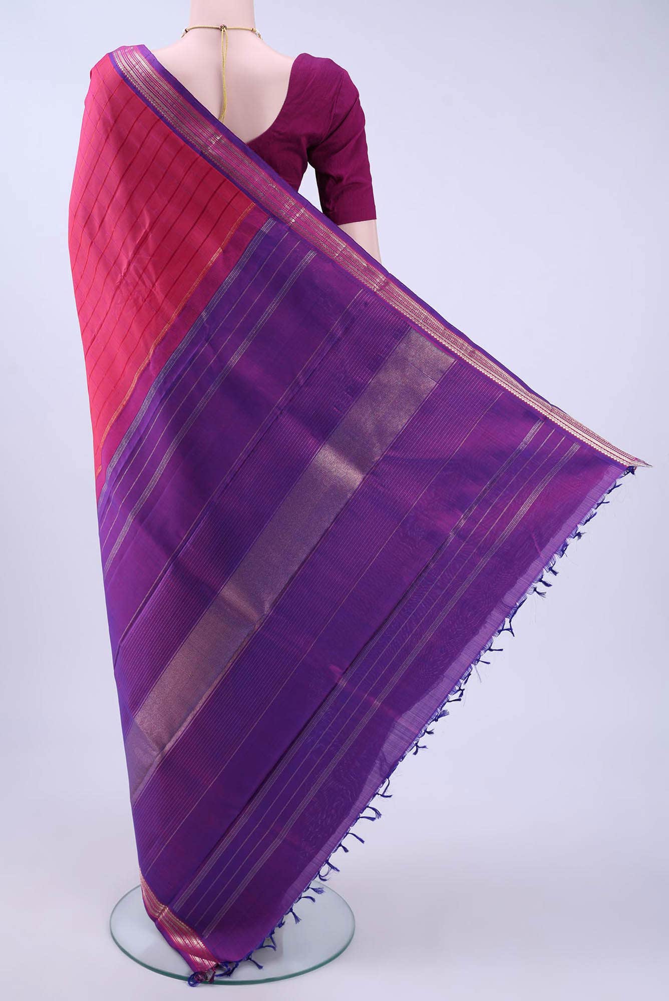 Pink Kanchipuram Saree