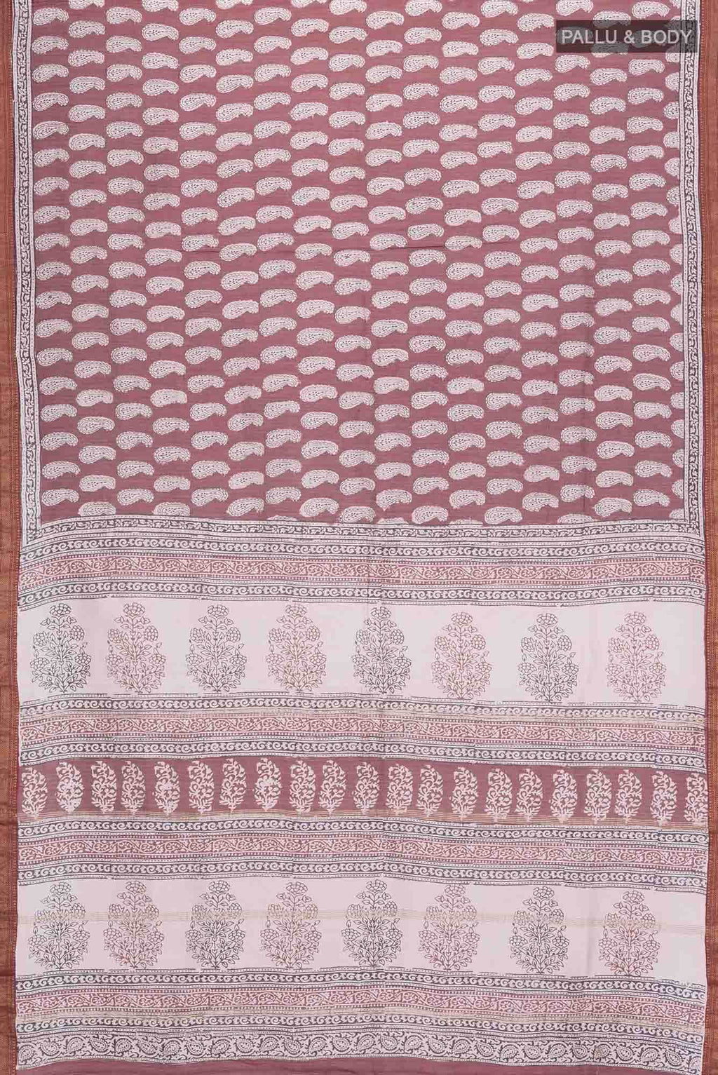 Maroon Maheshwari Silk Cotton Saree