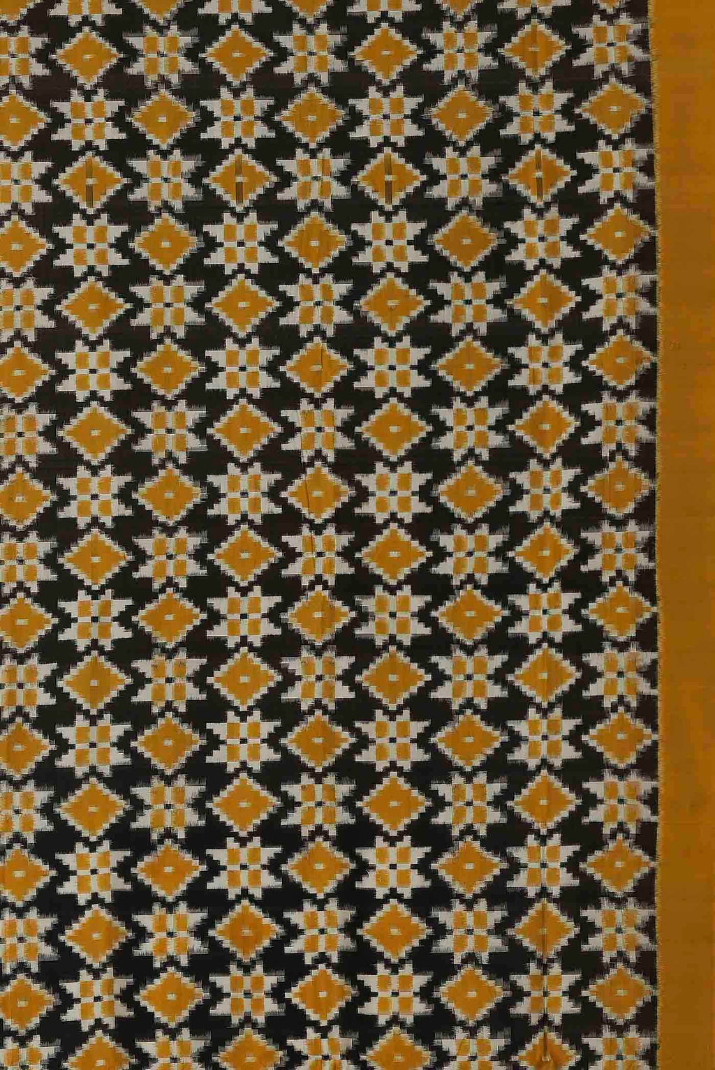 Black Pochampally Cotton Saree