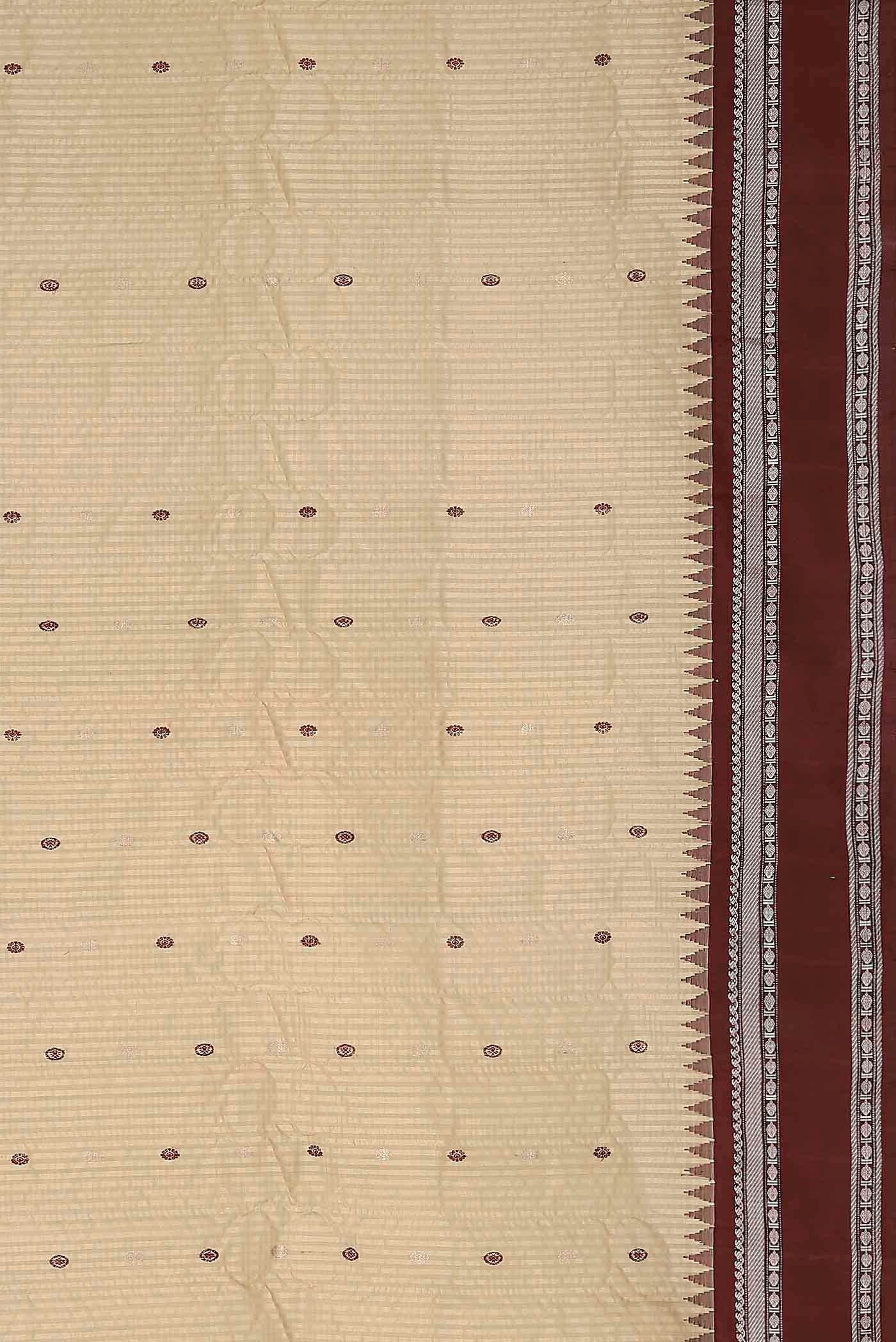 Sandal Gadwal Silk Cotton Saree