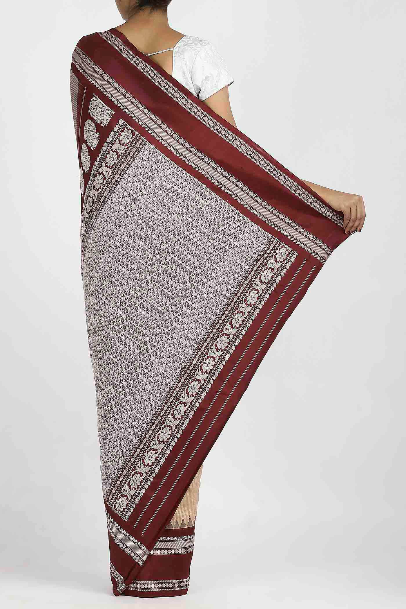 Sandal Gadwal Silk Cotton Saree