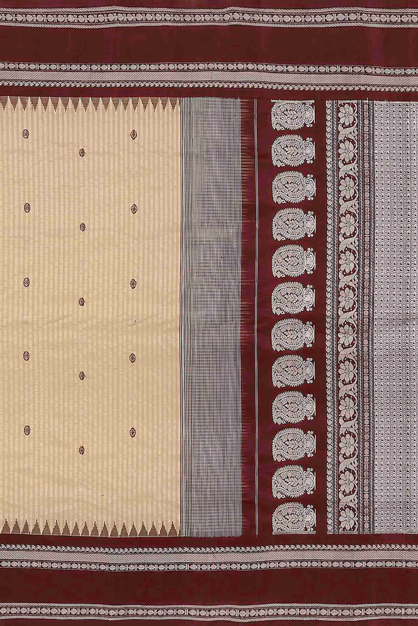 Sandal Gadwal Silk Cotton Saree