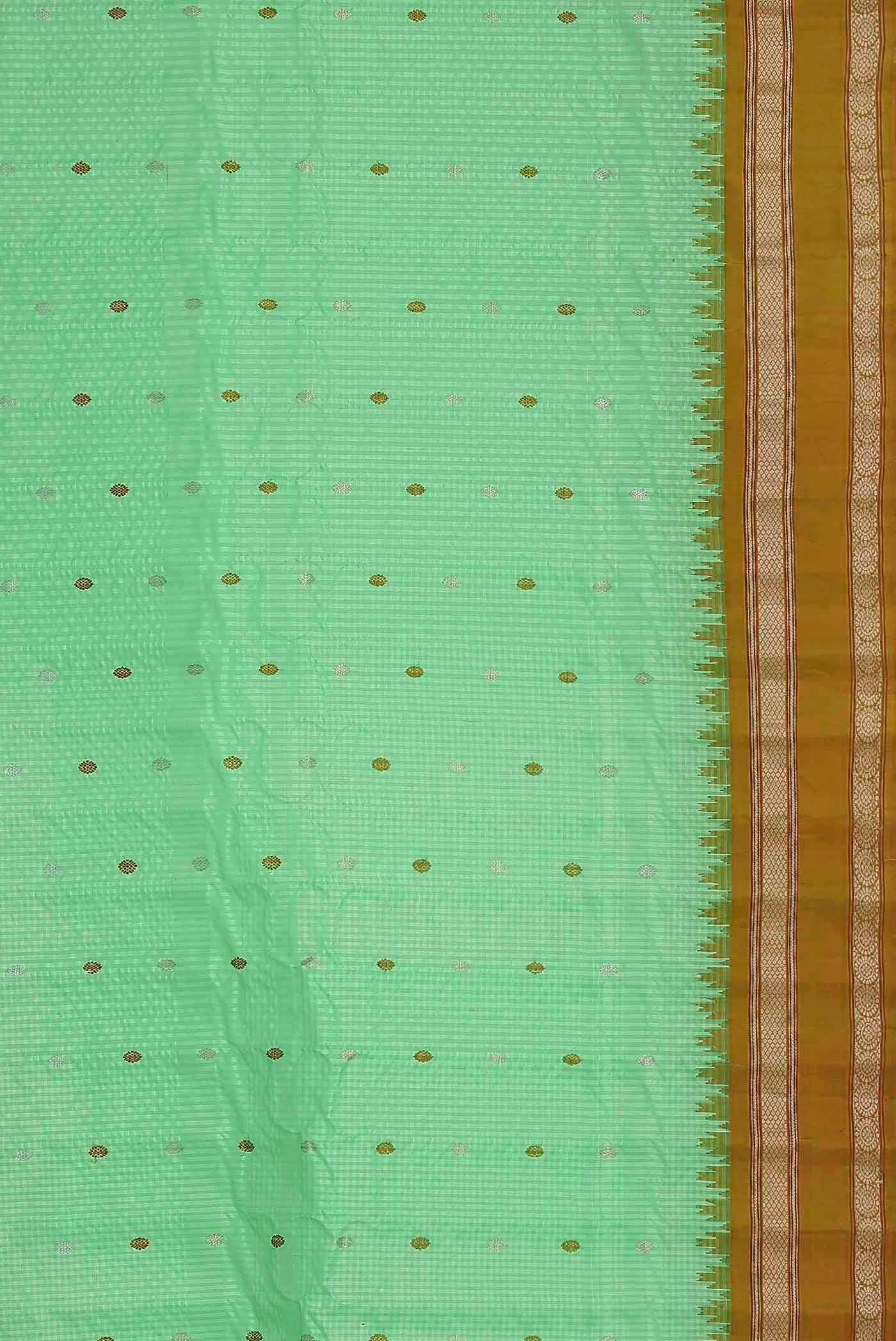 Green Gadwal Silk Saree