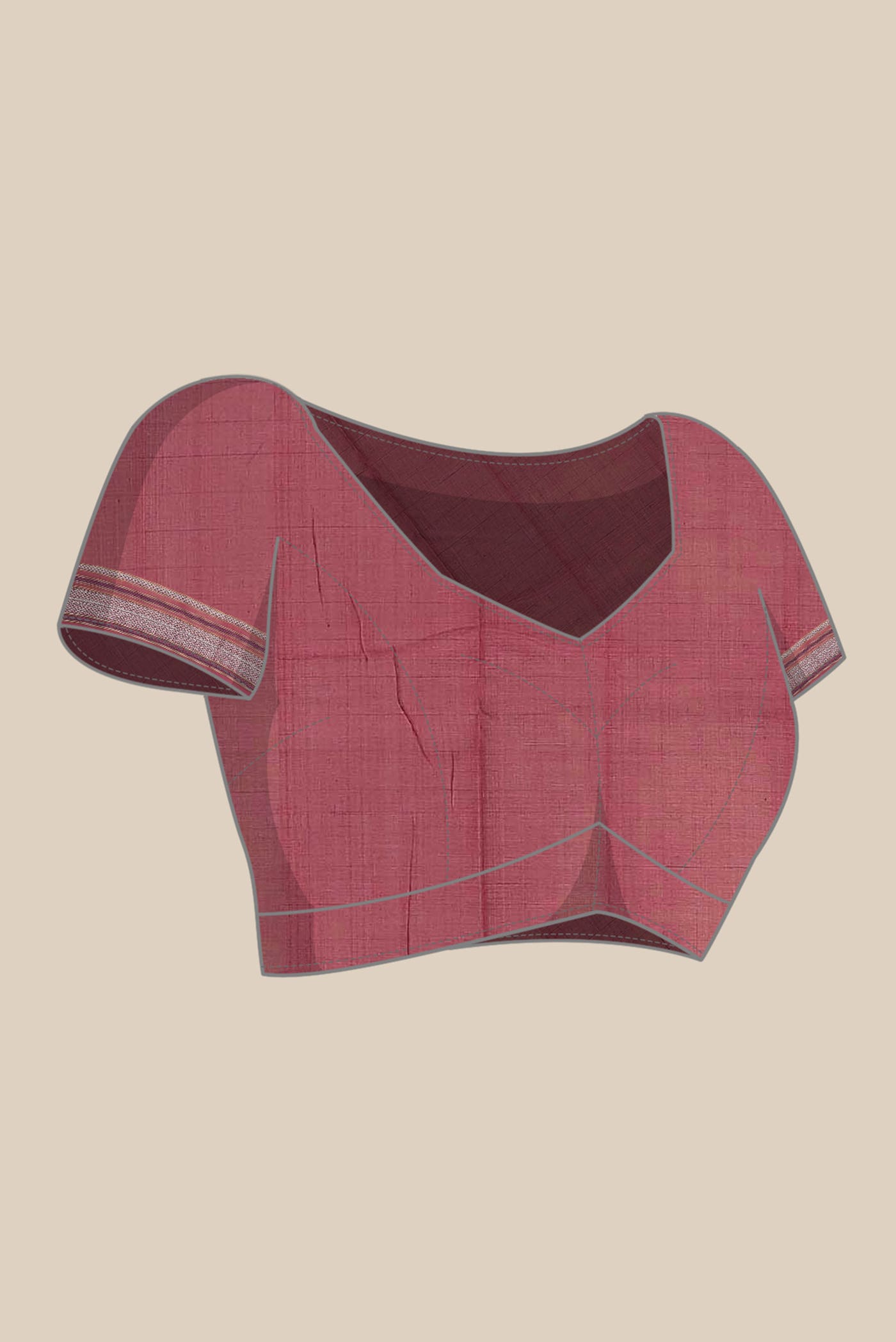Red Pochampally Cotton Saree