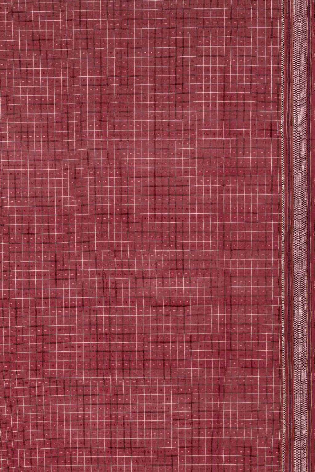 Red Pochampally Cotton Saree