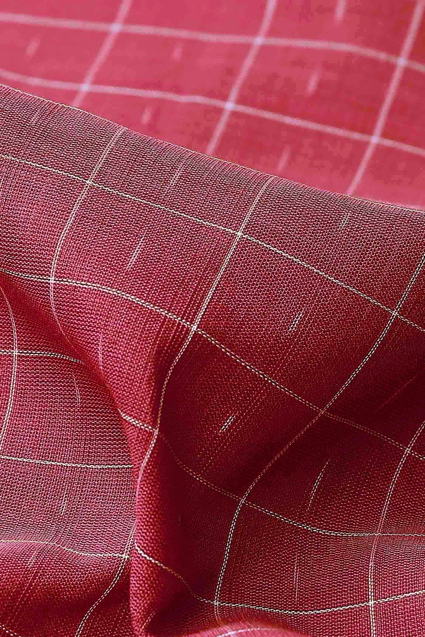 Red Pochampally Cotton Saree