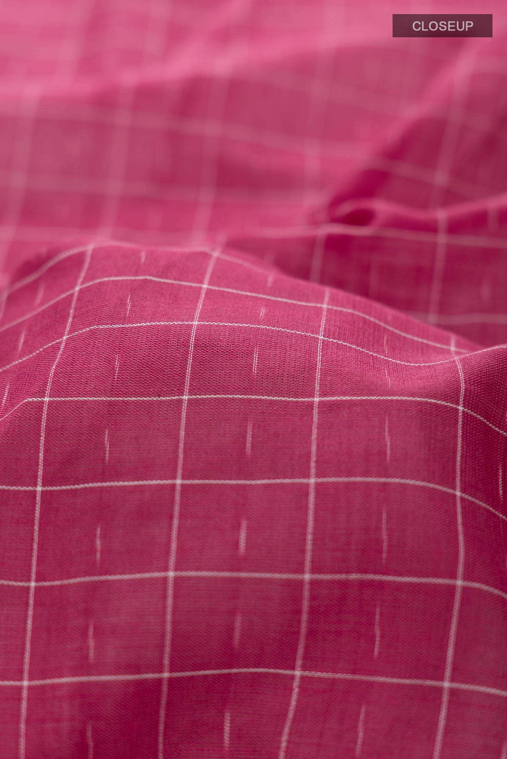 Rose pink Pochampally Cotton Saree