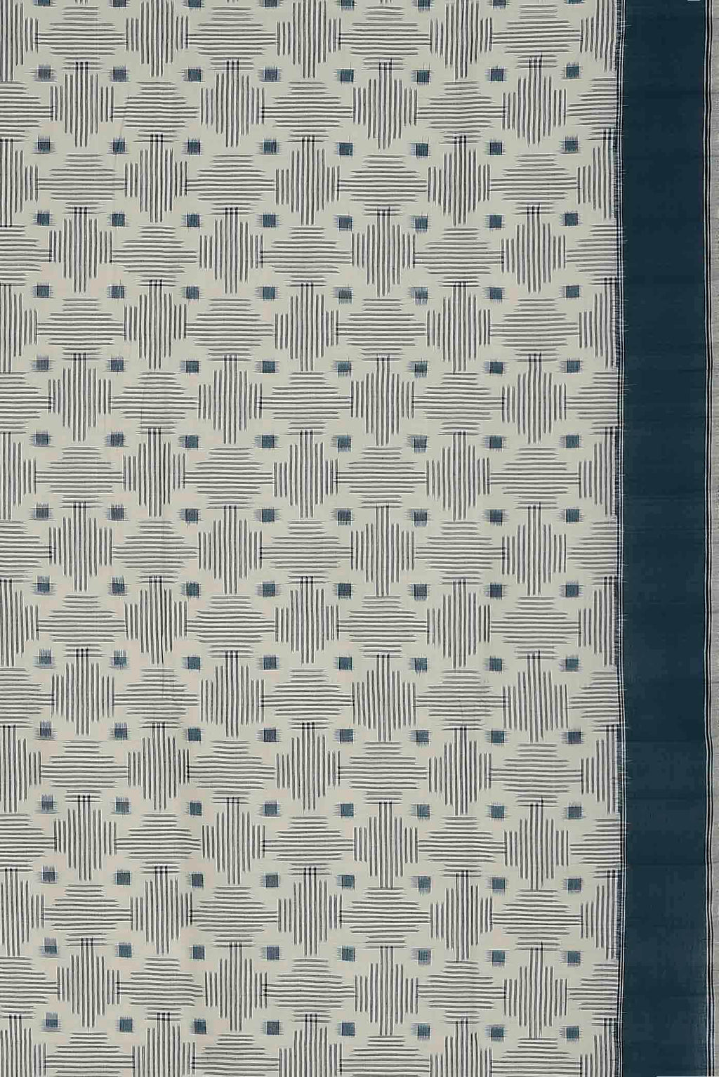 Cream Pochampally Cotton Saree