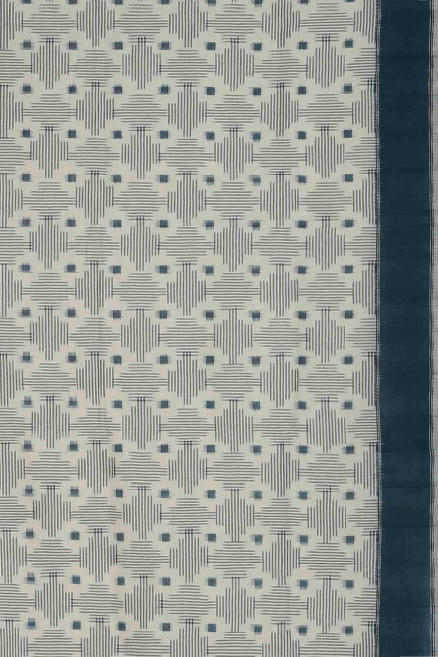 Cream Pochampally Cotton Saree